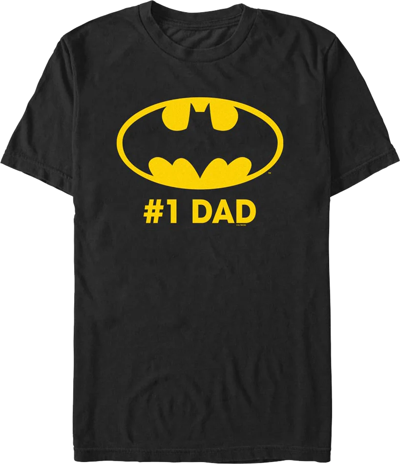 #1 Dad Batman DC Comics T-Shirt