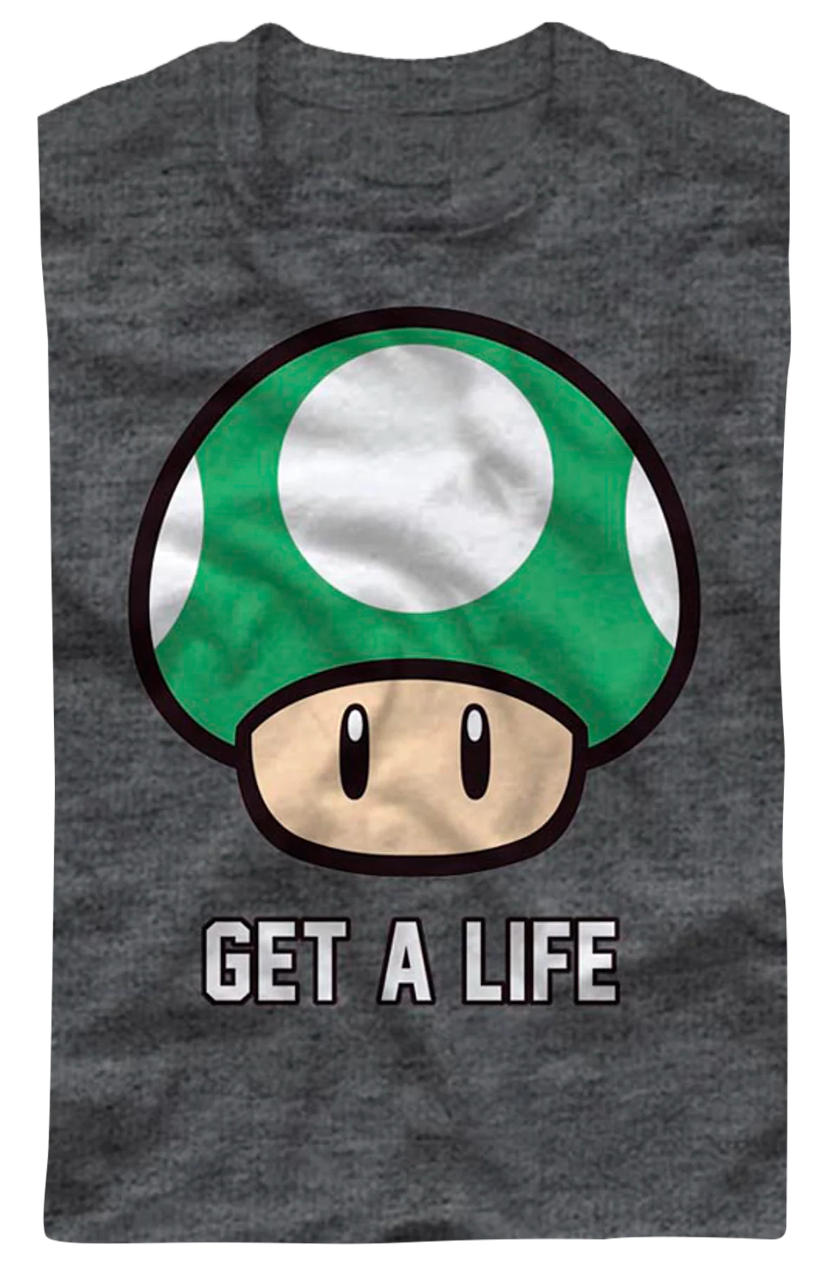 1-Up Mushroom Get A Life Super Mario Bros. T-Shirt - Image 2