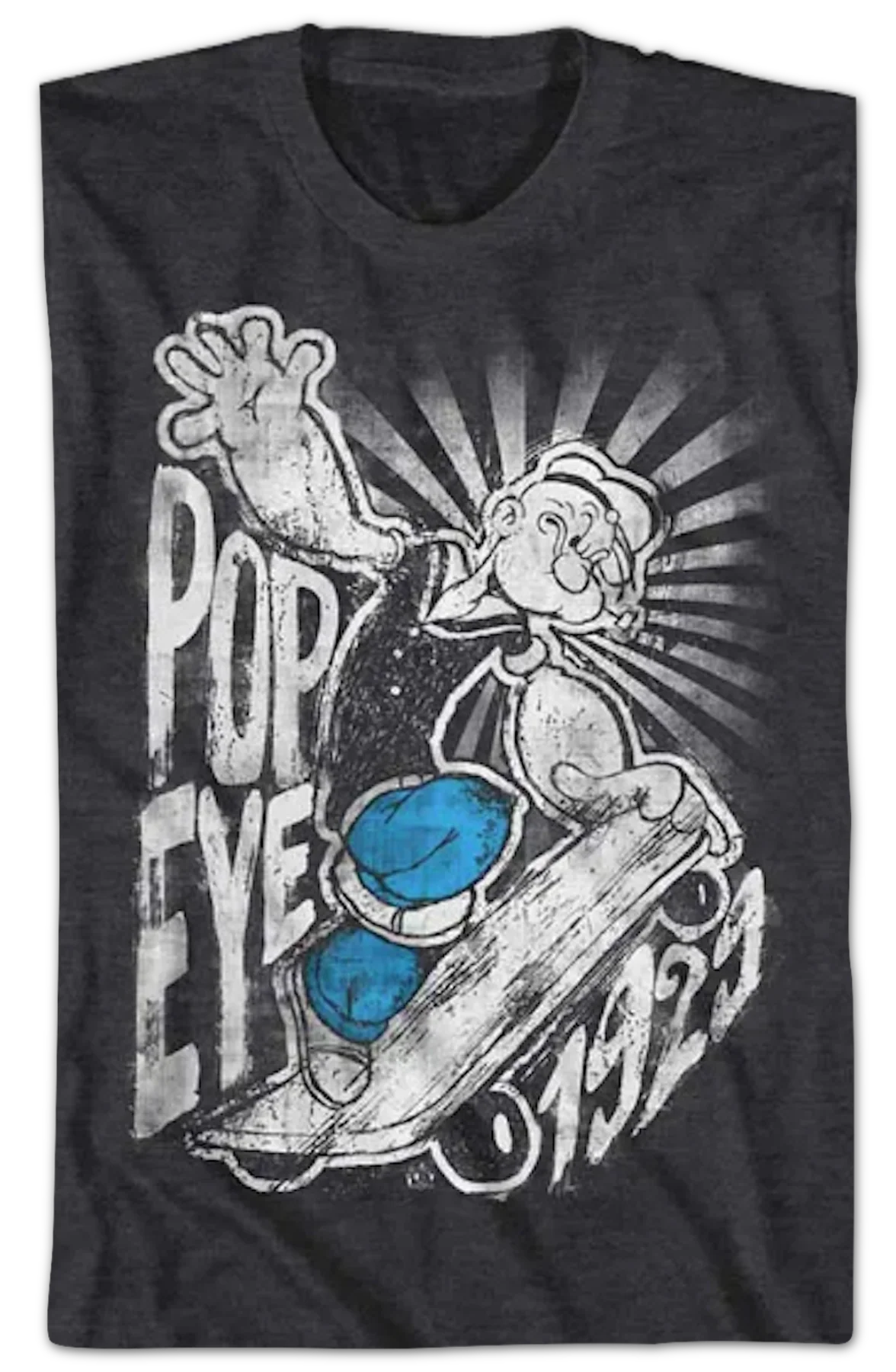 1929 Skateboard Popeye T-Shirt - Image 2