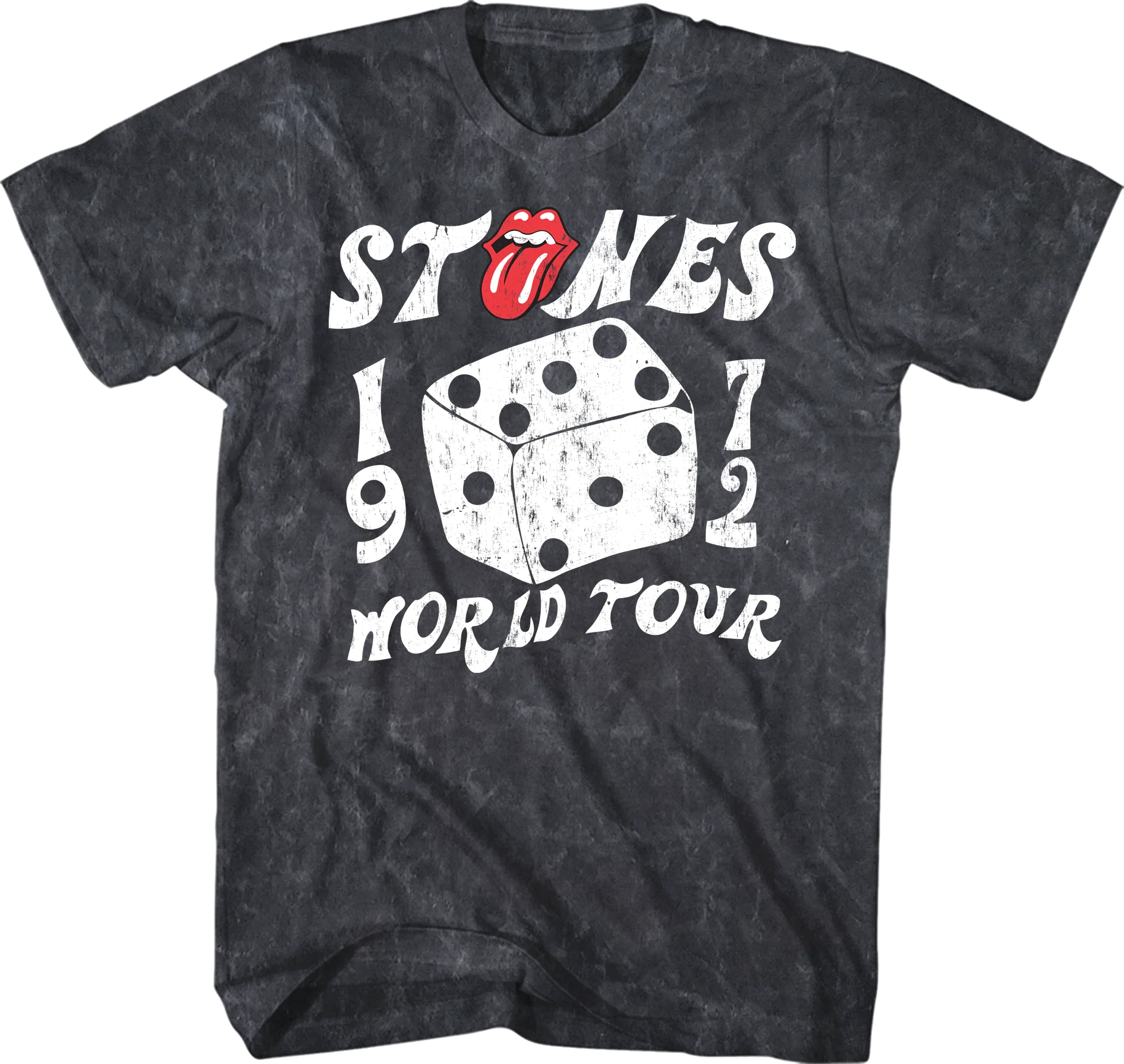 1972 World Tour Rolling Stones Mineral Wash T-Shirt