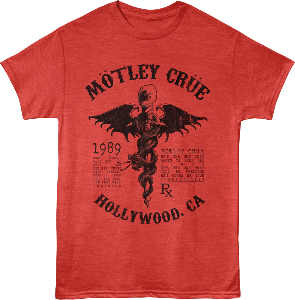 1989 Dr. Feelgood Motley Crue T-Shirt