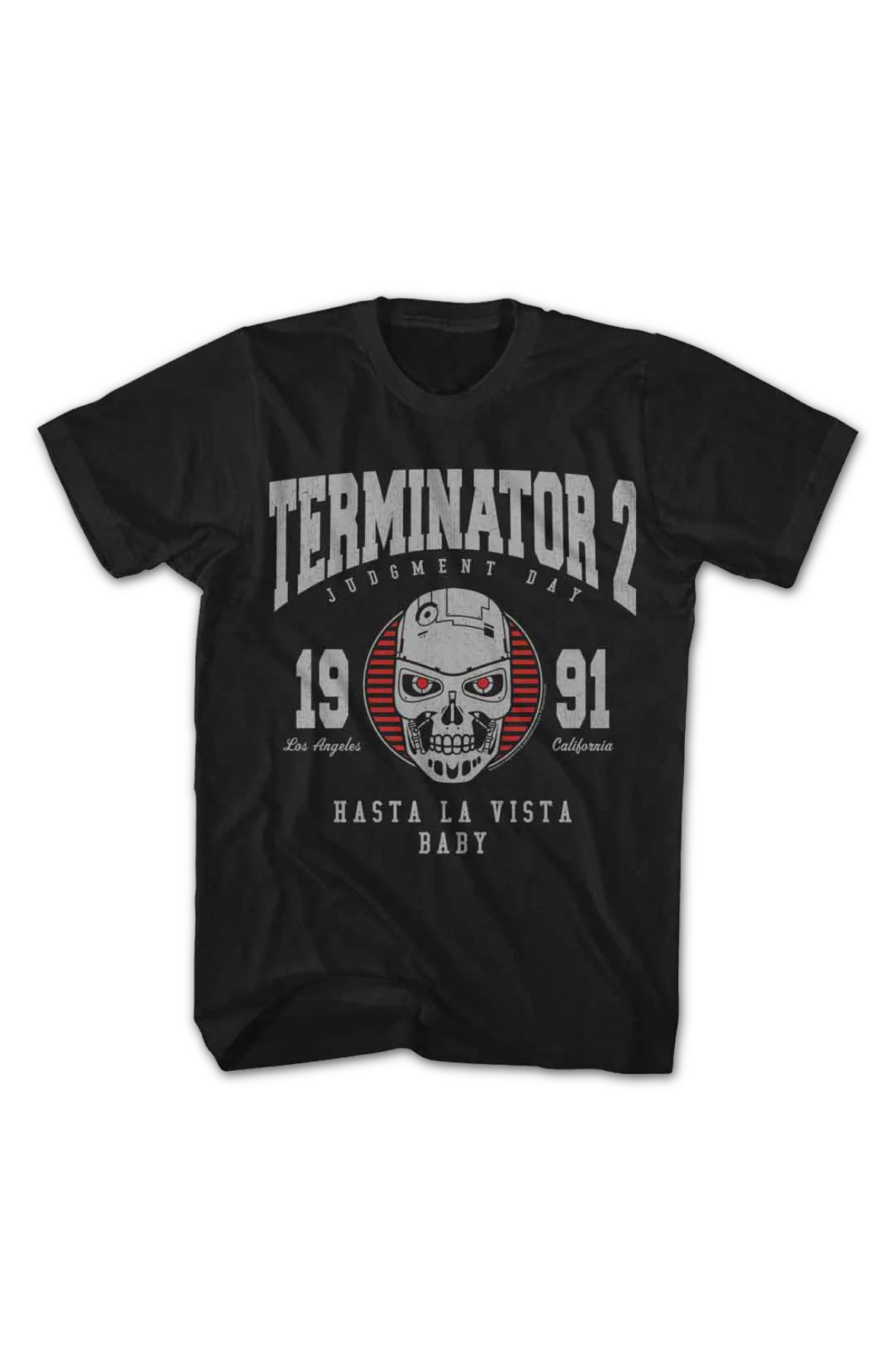 1991 Collegiate Logo Terminator 2 Judgment Day T-Shirt - Image 2