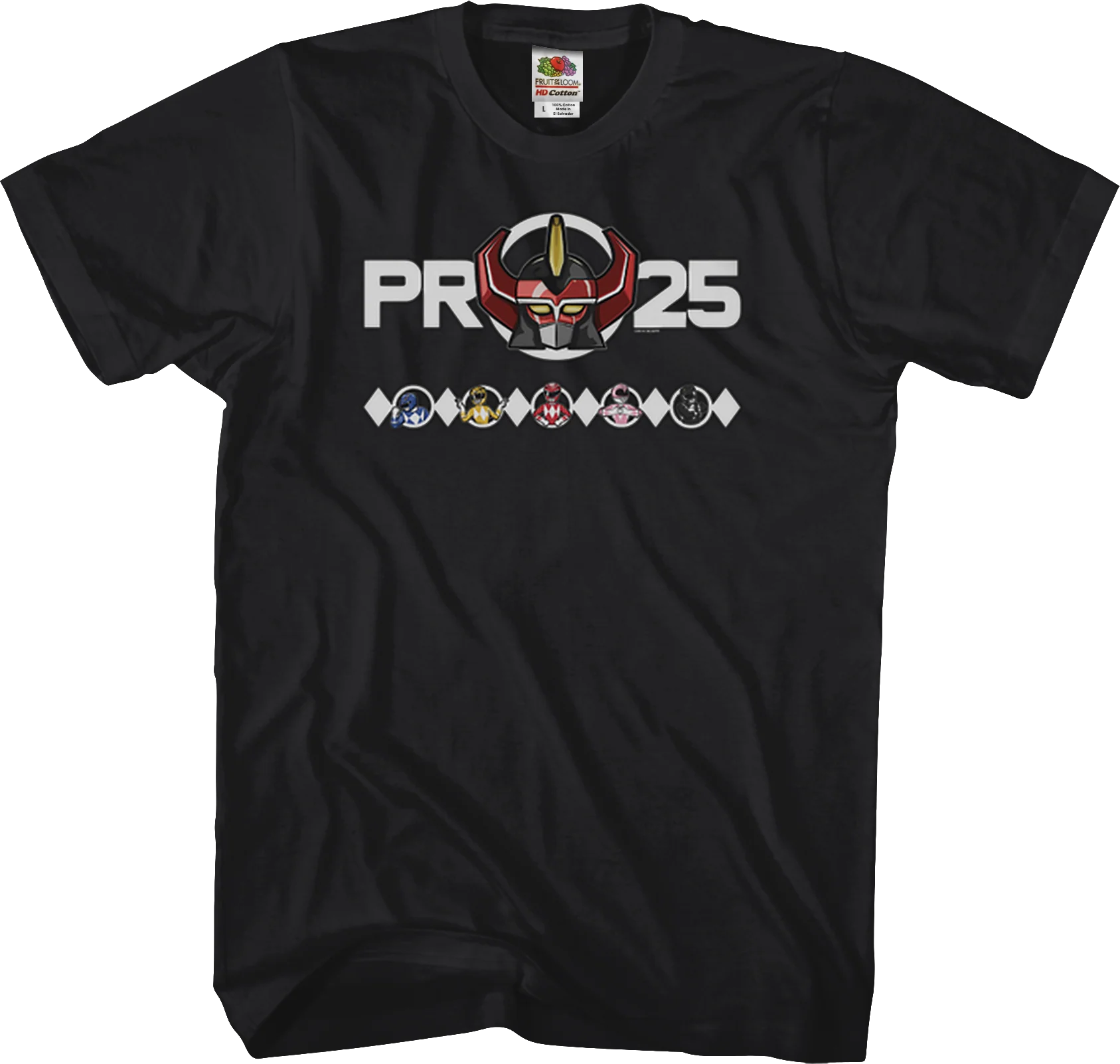 25th Anniversary Mighty Morphin Power Rangers T-Shirt