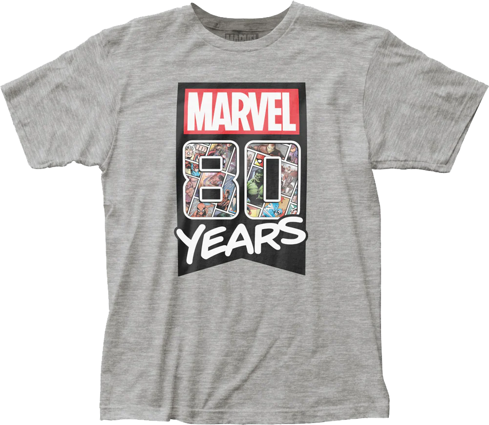 80 Years Marvel Comics T-Shirt