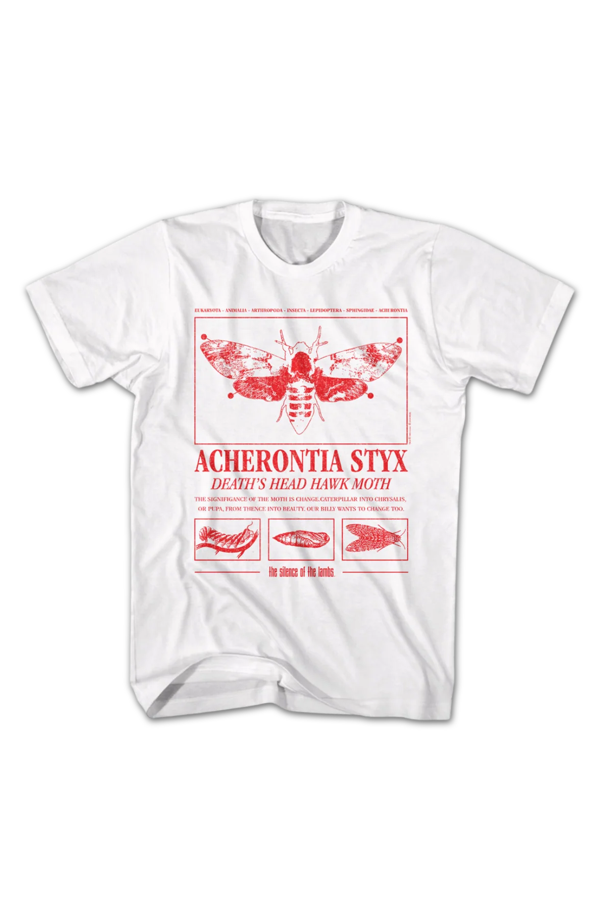 Acherontia Styx Death's Dead Hawk Moth Silence Of The Lambs T-Shirt - Image 2