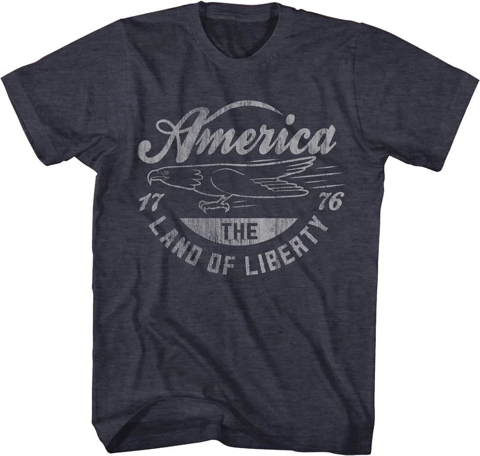 America The Land Of Liberty 1776 T-Shirt - Image 3