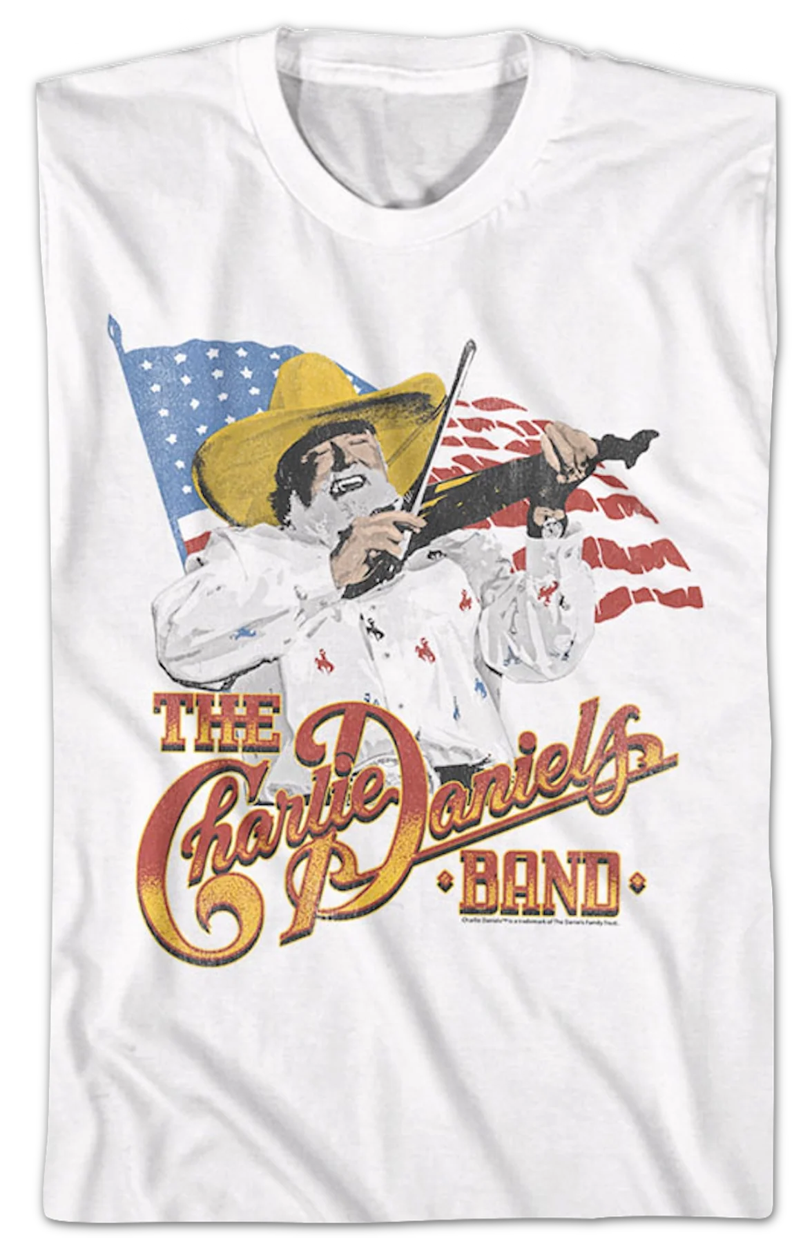 American Flag Charlie Daniels Band T-Shirt - Image 2