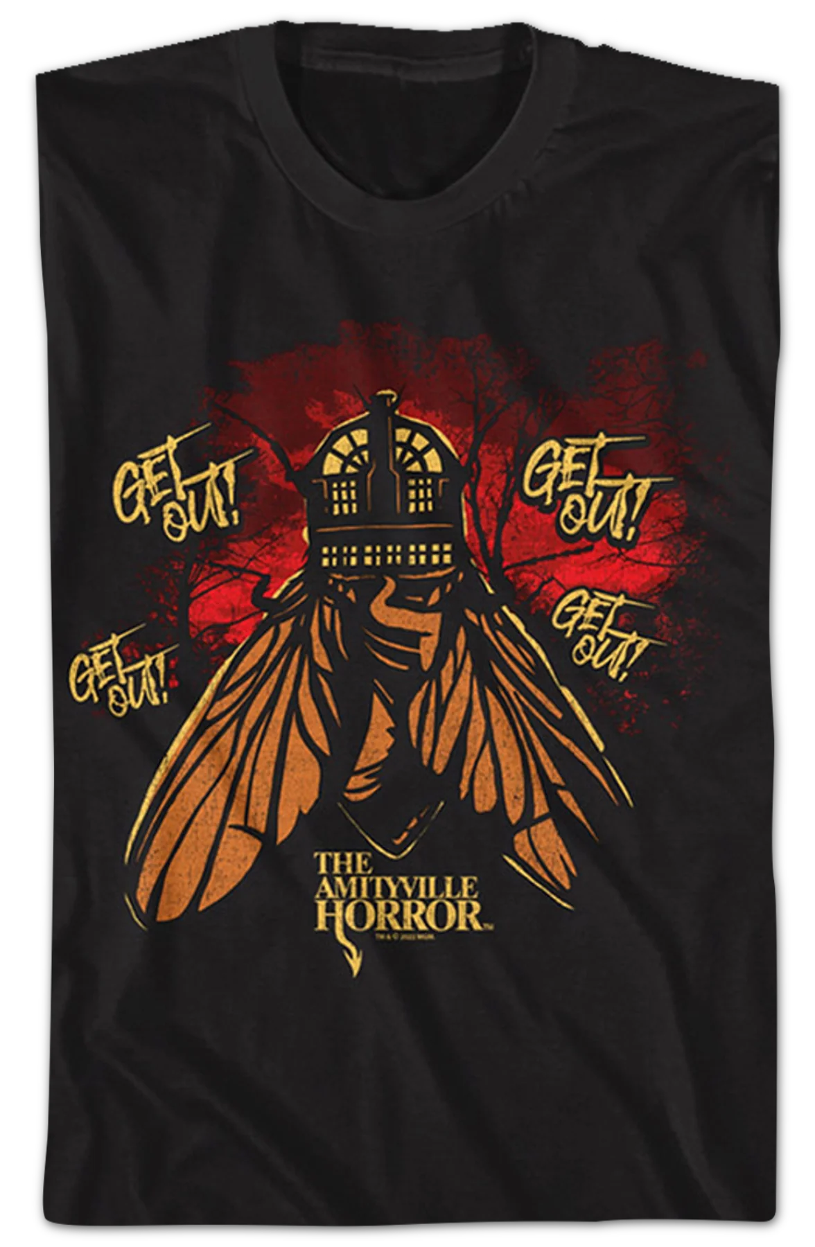 Amityville Horror Get Out T-Shirt - Image 2