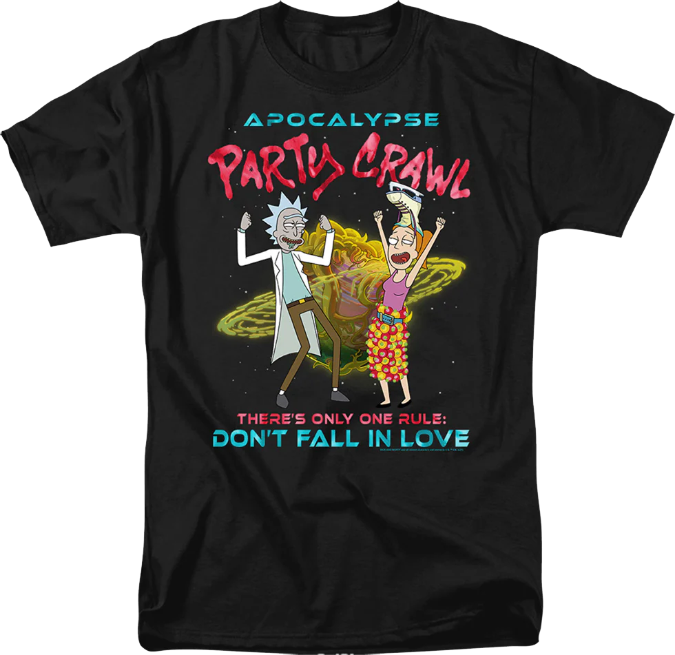 Apocalypse Party Crawl Rick And Morty T-Shirt