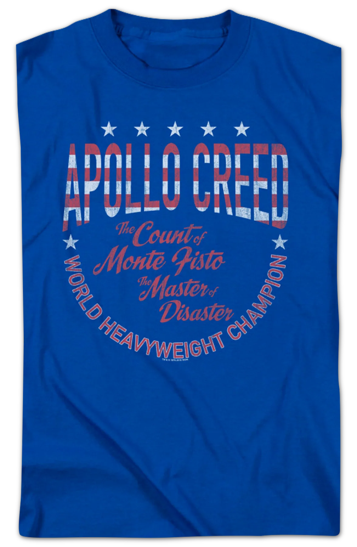 Apollo Creed World Heavyweight Champion Rocky T-Shirt - Image 2