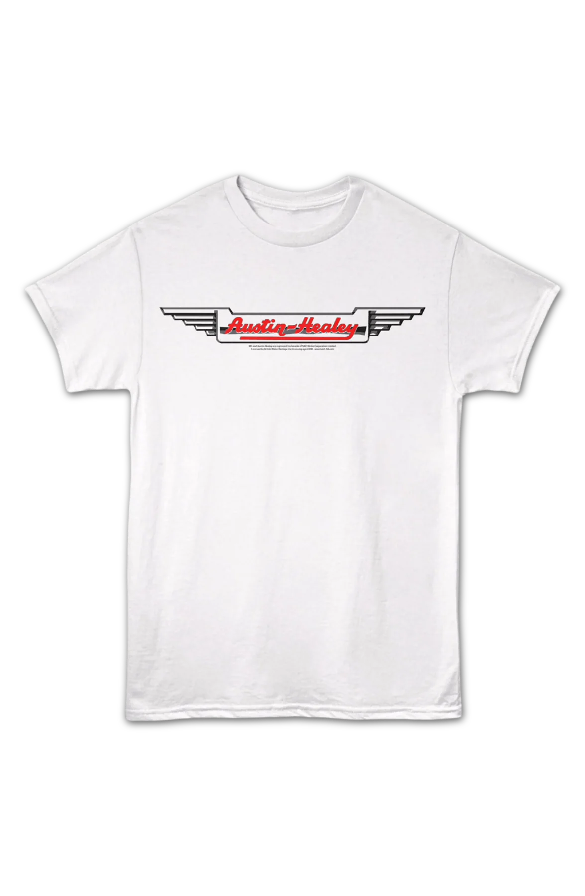 Austin Healey Wings Logo British Motor Heritage T-Shirt - Image 2
