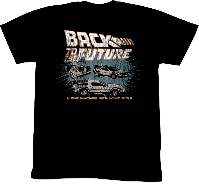 Back To The Future Time Machine With Style Shirt
