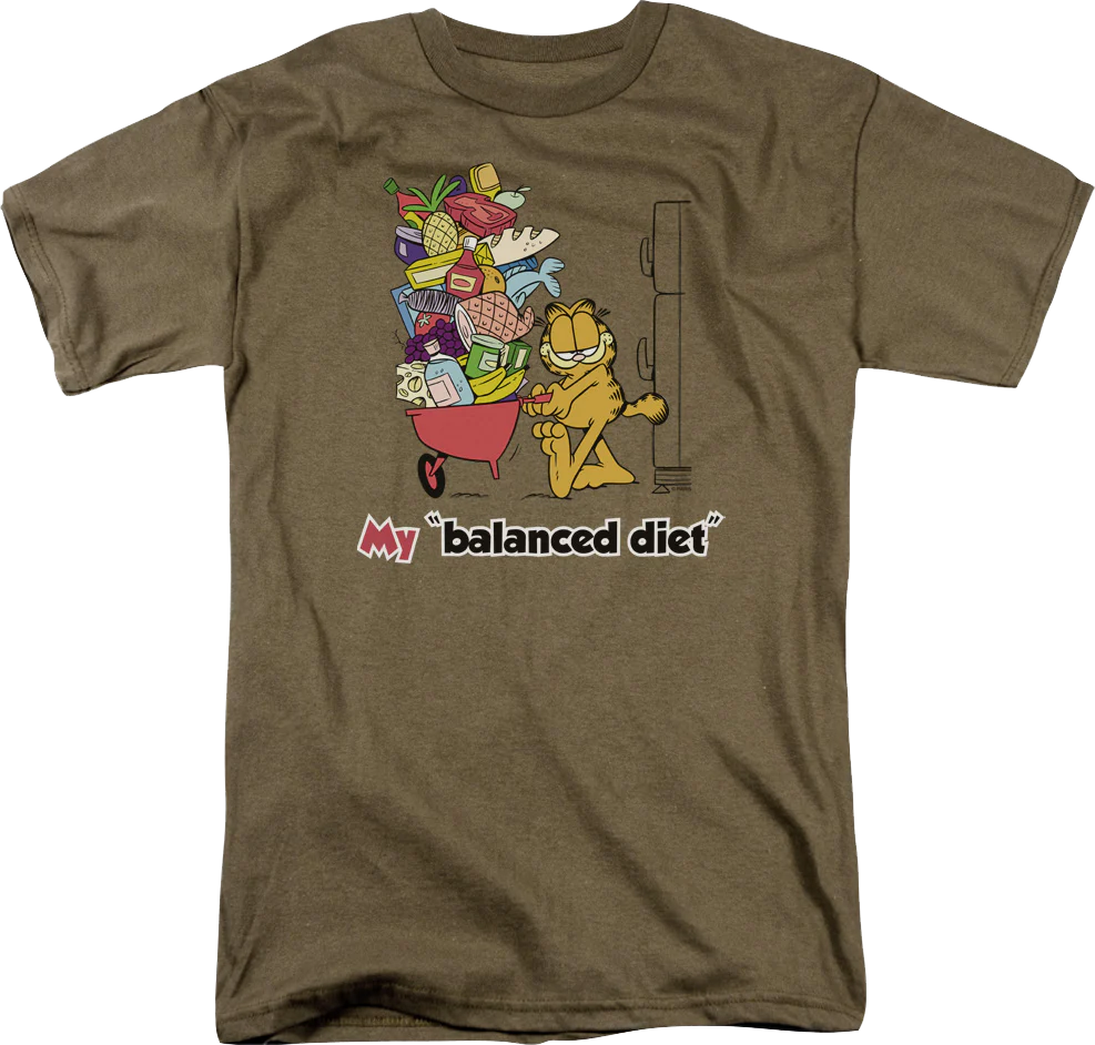Balanced Diet Garfield T-Shirt