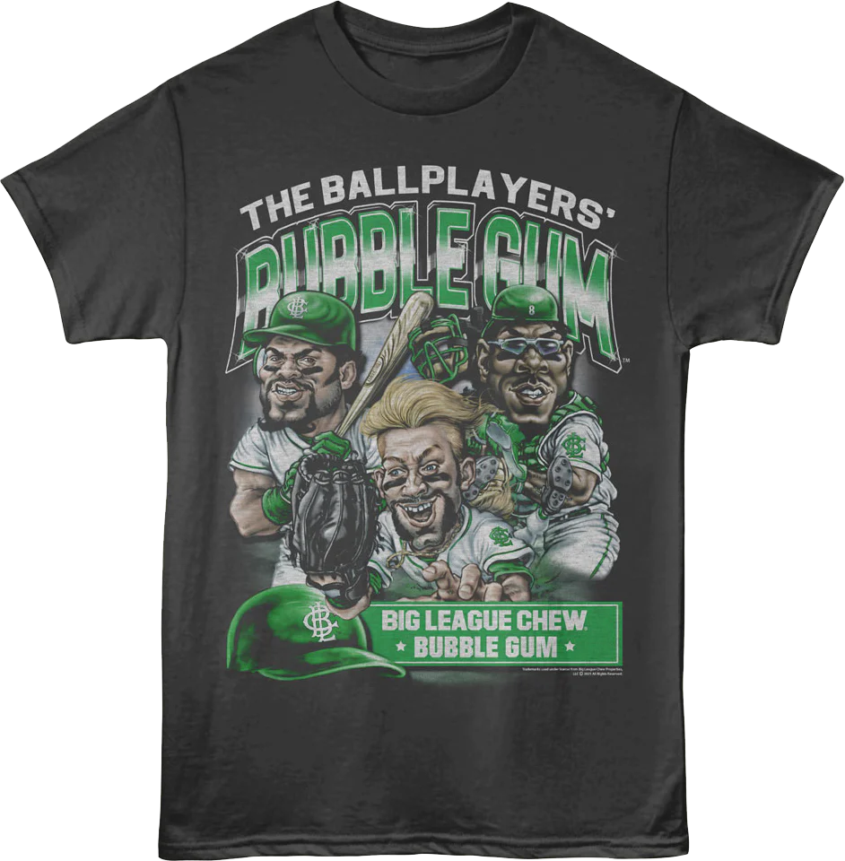 Ballplayers' Bubble Gum Collage Big League Chew T-Shirt