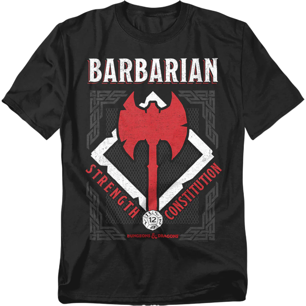 Barbarian Logo Dungeons & Dragons T-Shirt - Image 2