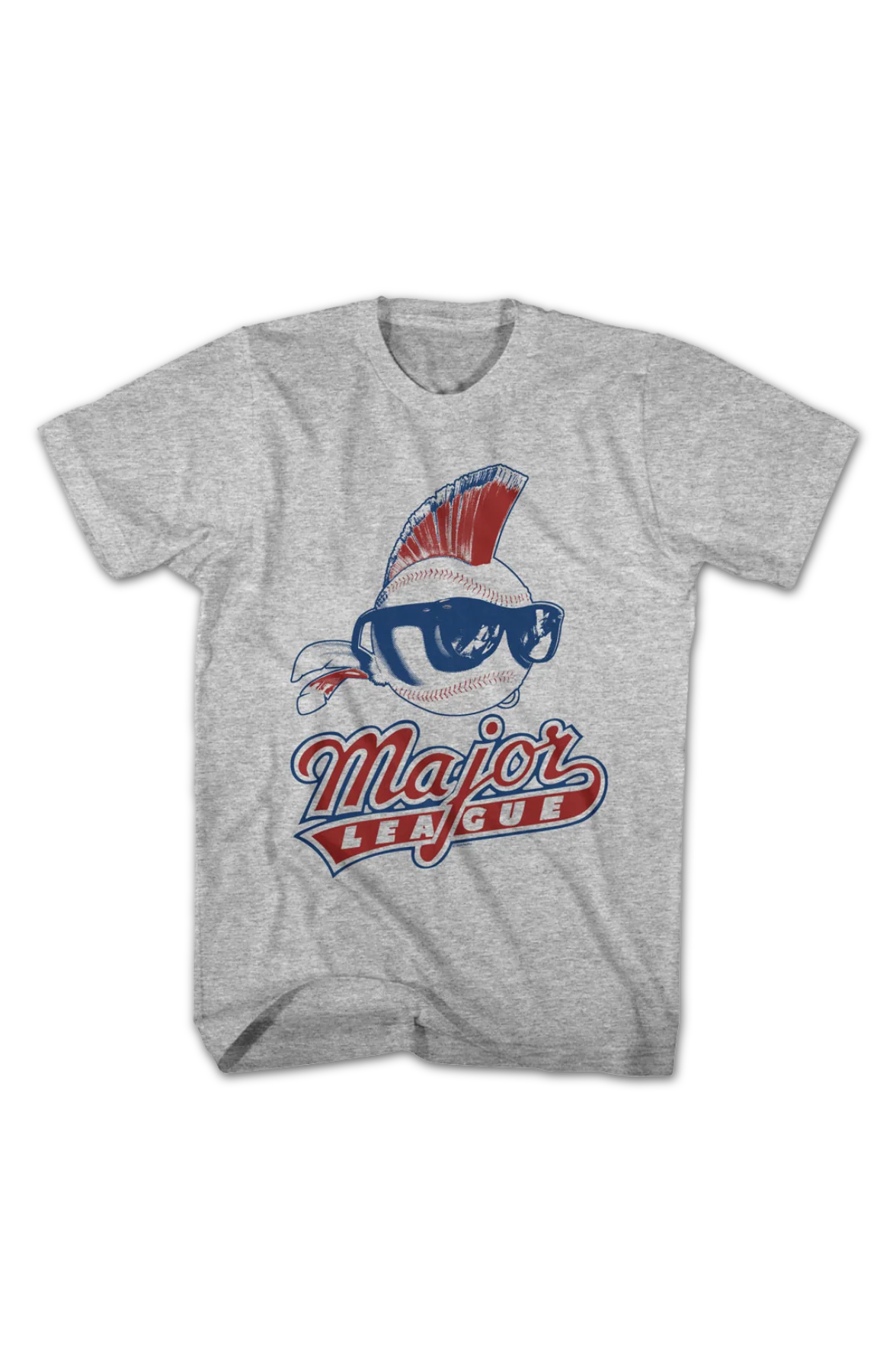 Baseball Mohawk Vintage Logo Major League T-Shirt - Image 2