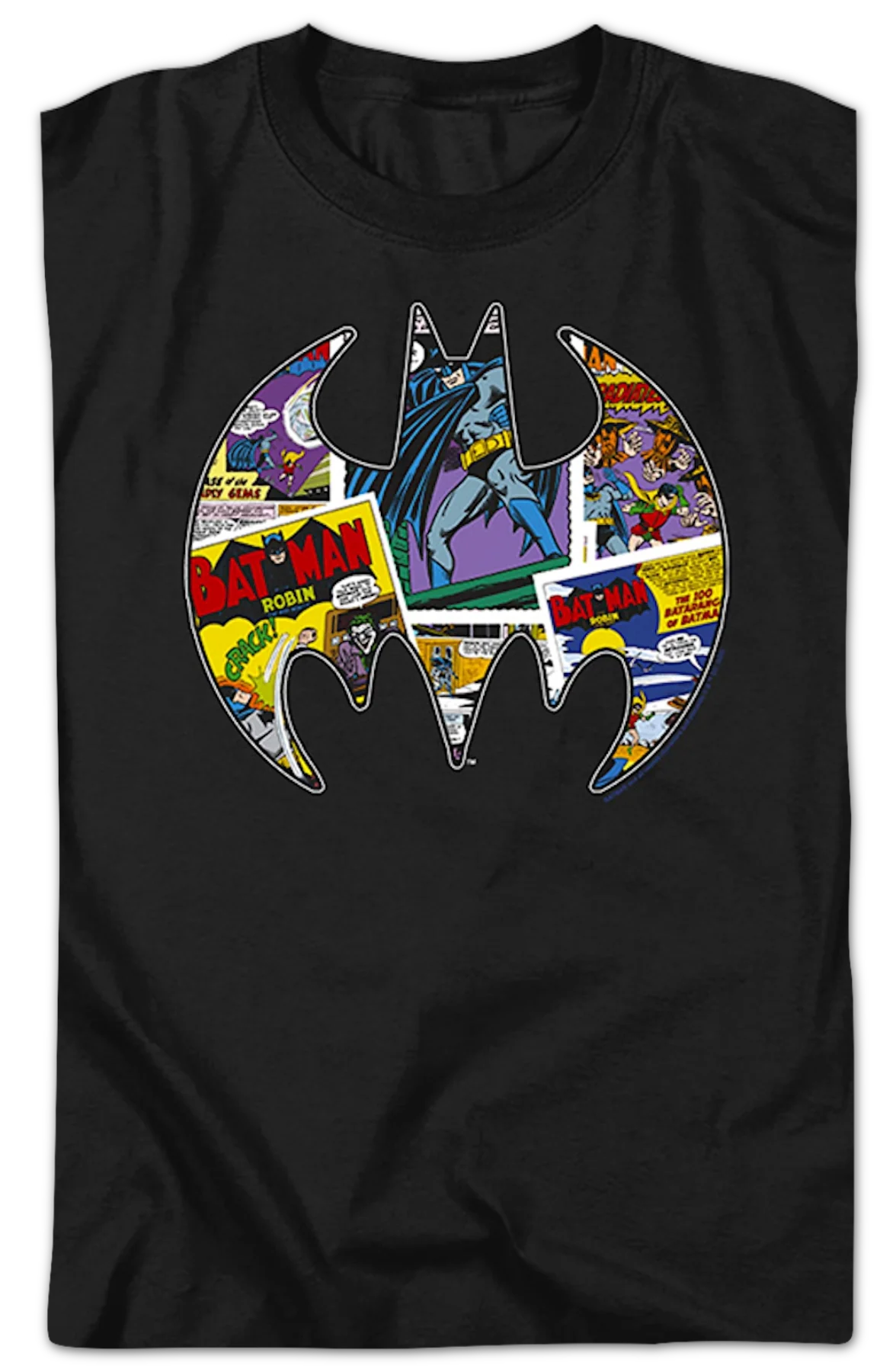 Batman Logo Collage DC Comics T-Shirt - Image 2