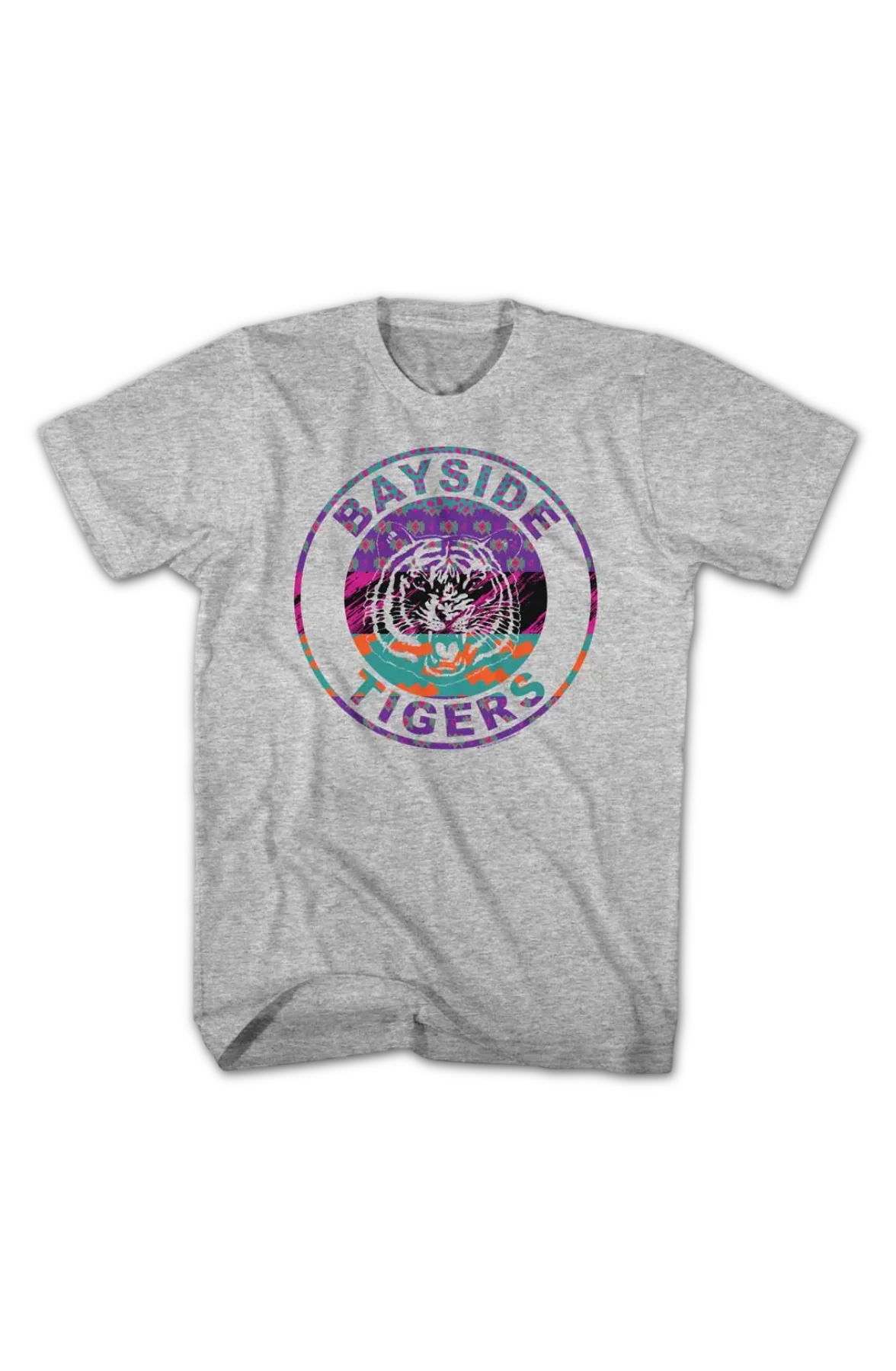 Bayside Tigers Retro Patterns Saved By The Bell T-Shirt - Image 2
