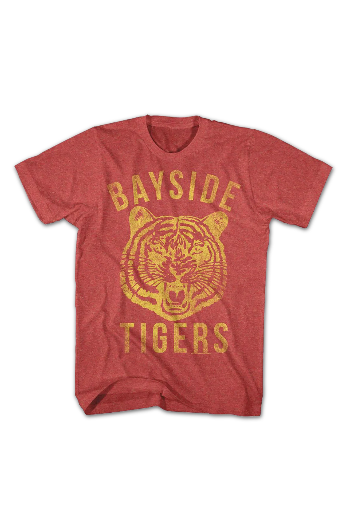 Bayside Tigers Retro Red Logo Saved By The Bell T-Shirt - Image 2