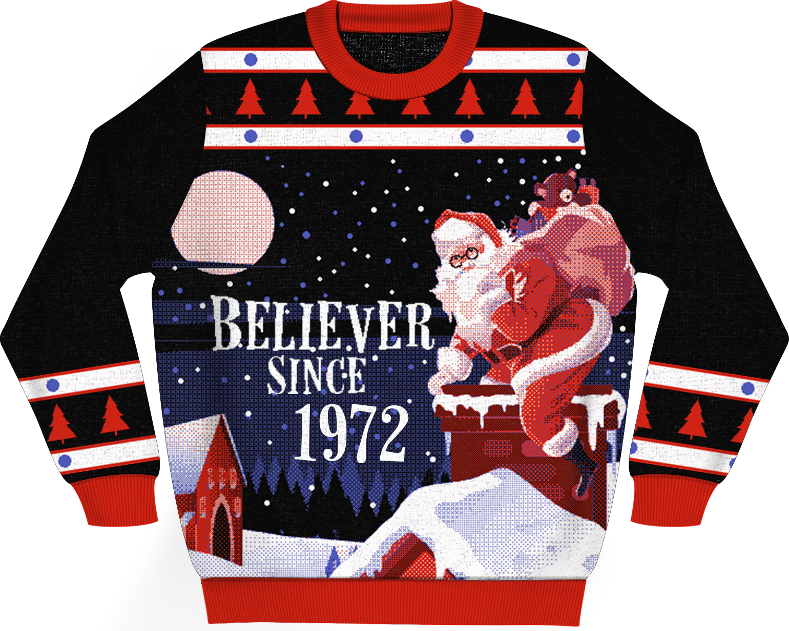 Believer Since 1972 Knitted Christmas Sweater