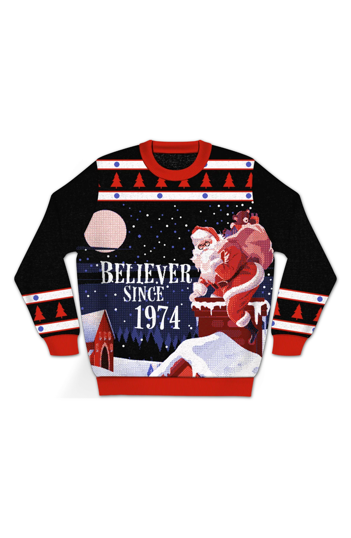 Believer Since 1974 Knitted Christmas Sweater - Image 2