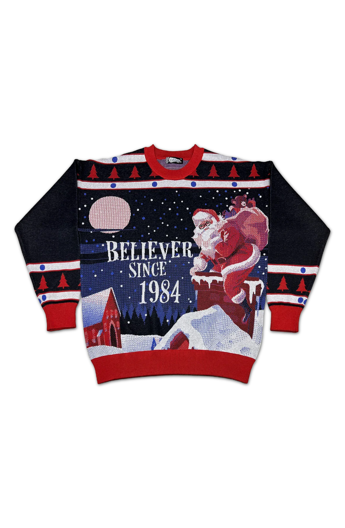 Believer Since 1984 Knitted Christmas Sweater - Image 2