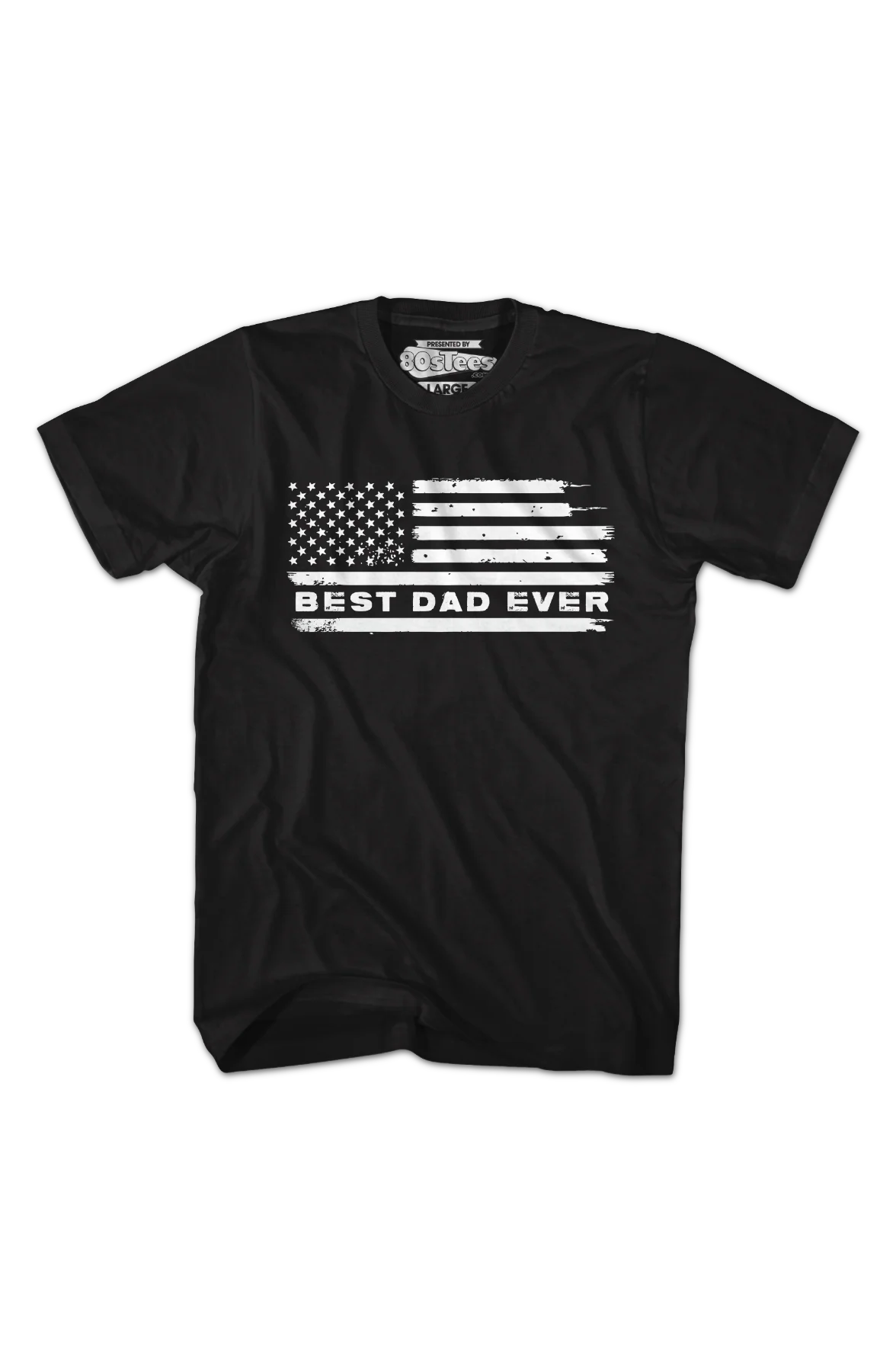 Best Dad Ever Flag T-Shirt - Image 2