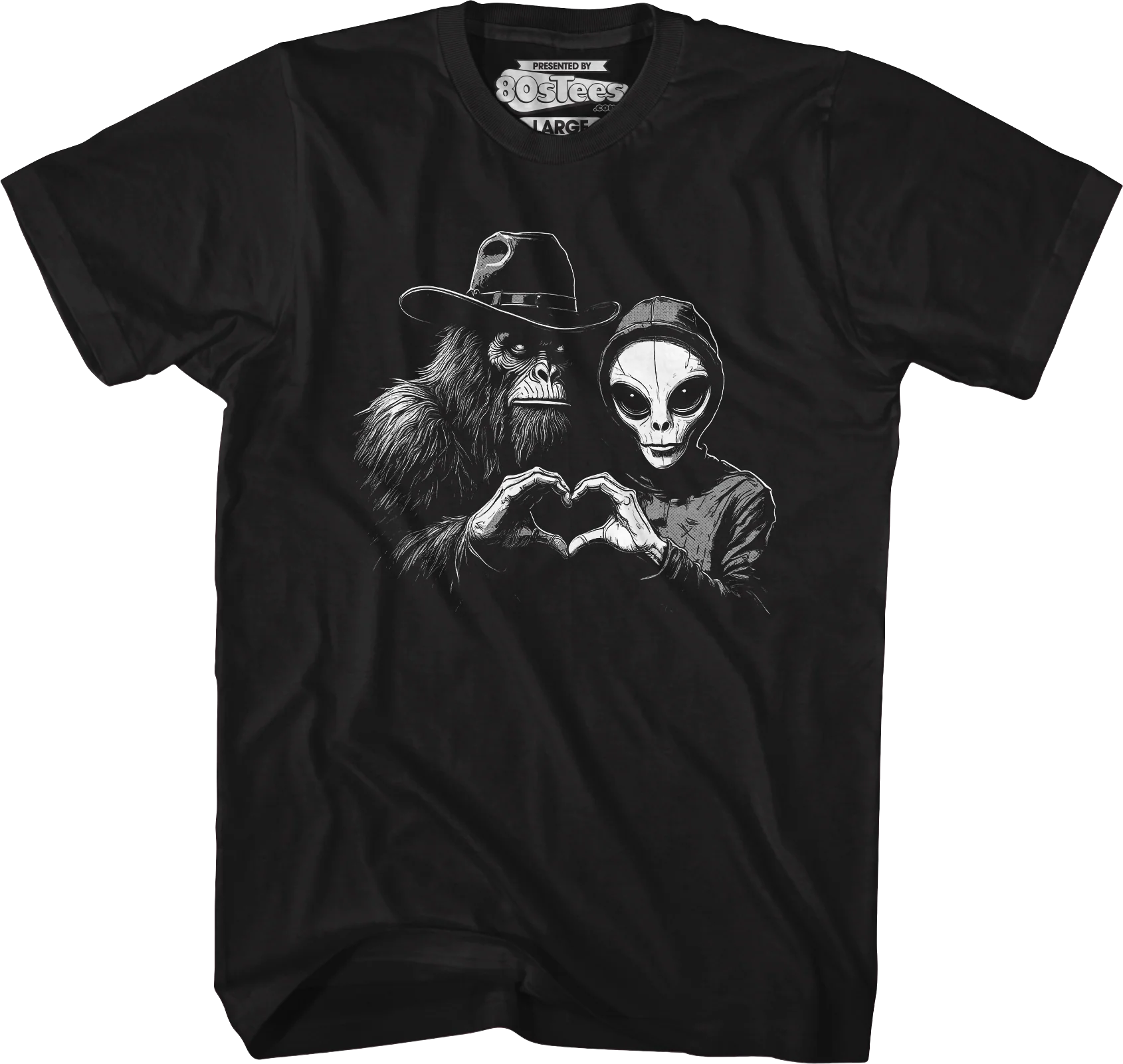 Bigfoot & Alien Love T-Shirt