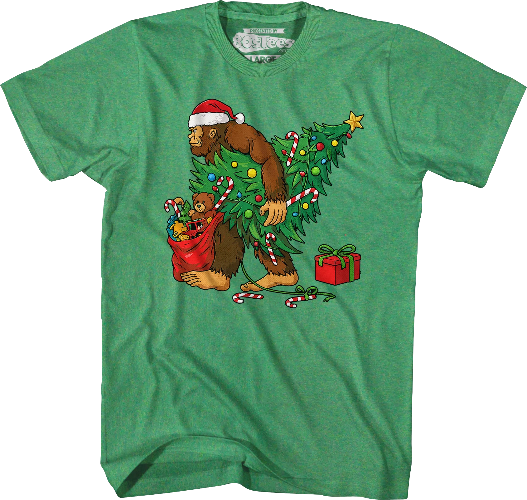 Bigfoot Christmas T-Shirt - Image 5