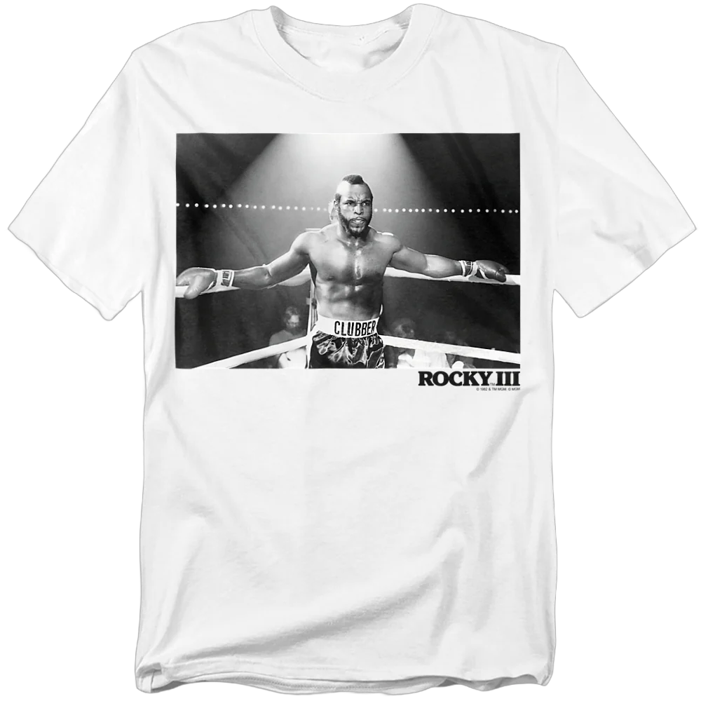 Black and White Clubber Lang Rocky III T-Shirt - Image 2