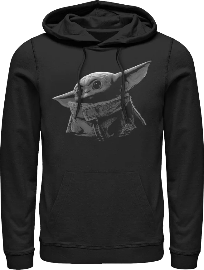 Black And White The Child Star Wars The Mandalorian Hoodie