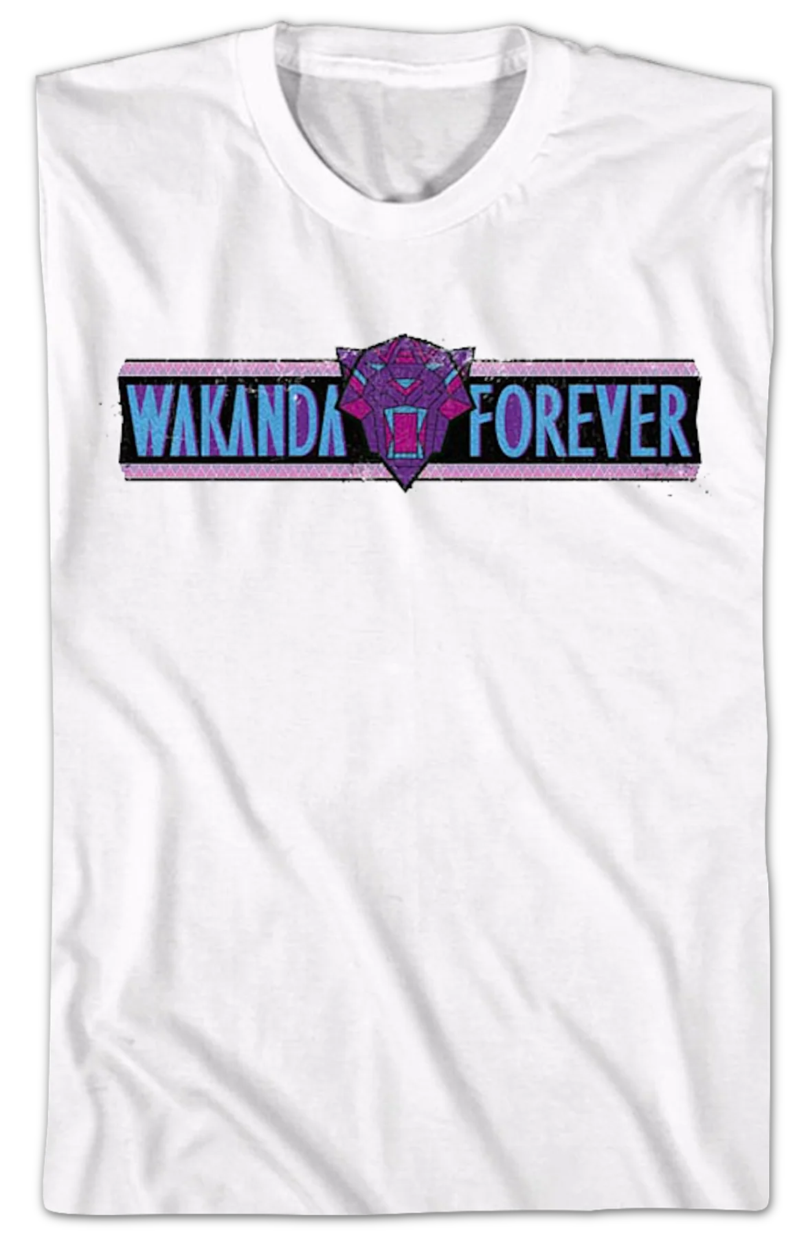 Black Panther Wakanda Forever Banner Marvel Comics T-Shirt - Image 2