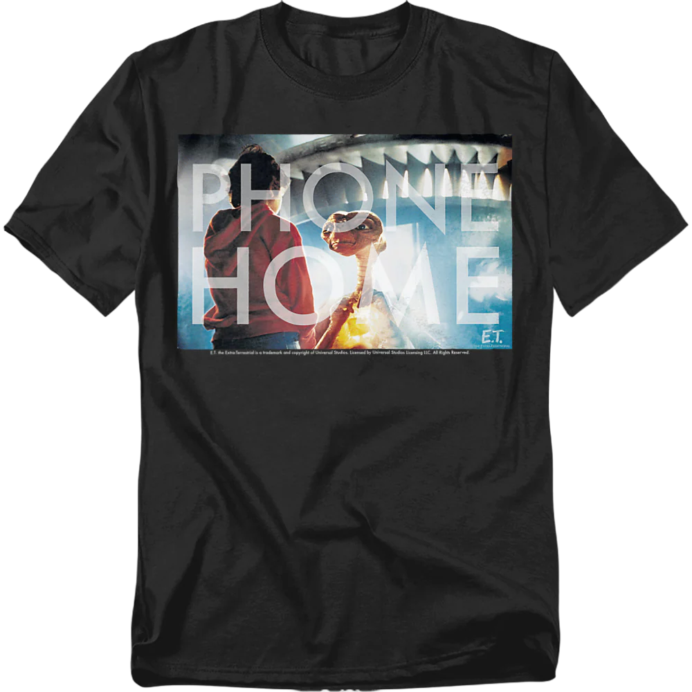 Black Phone Home ET Shirt