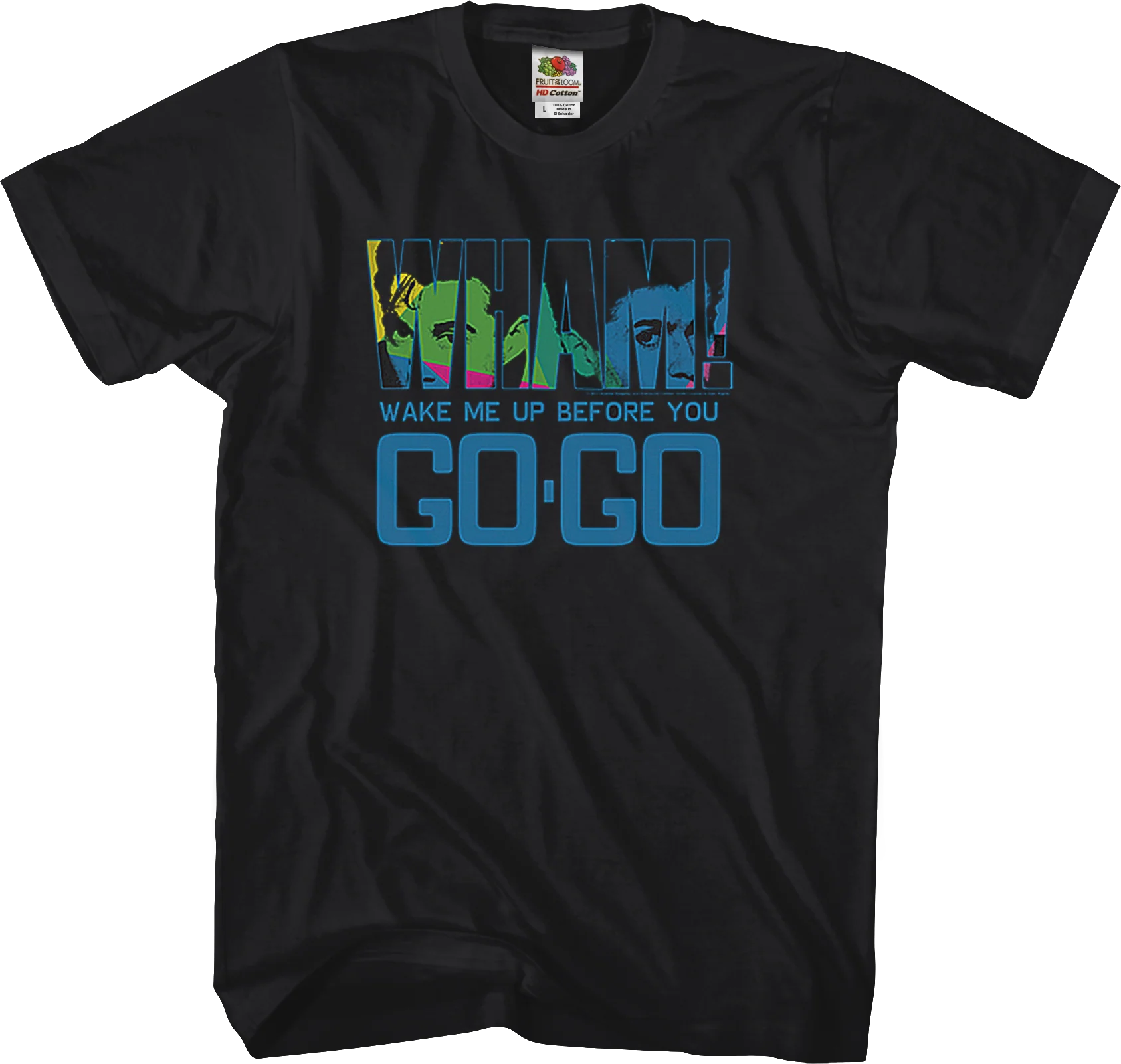 Black Wake Me Up Before You Go-Go Wham T-Shirt