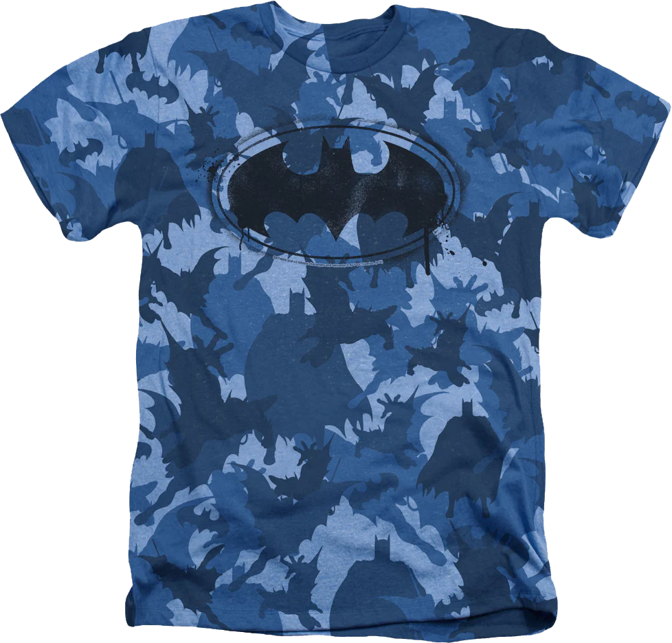 Blue Camo Batman T-Shirt