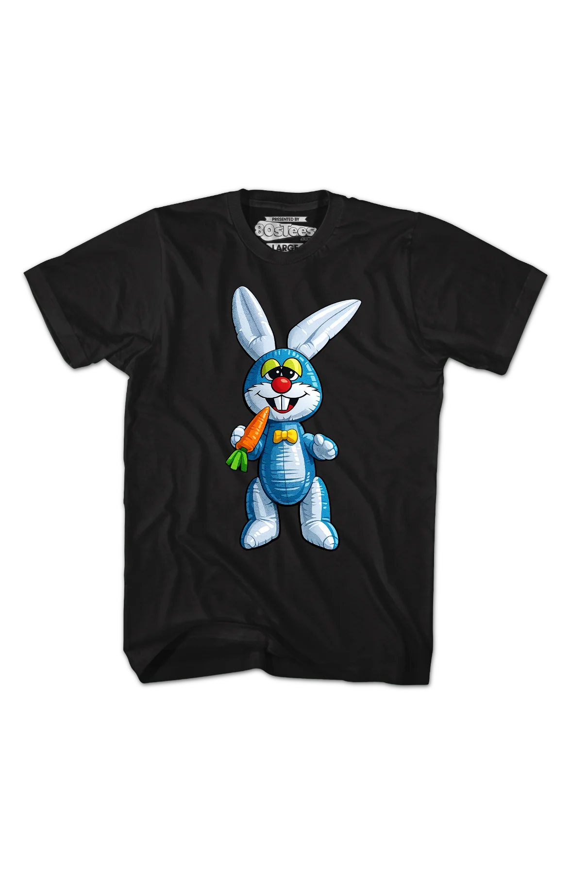 Blue Inflatable Easter Bunny T-Shirt - Image 2