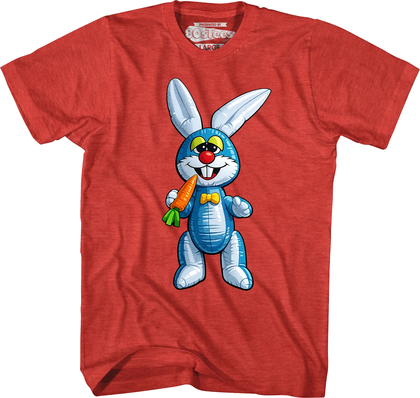 Blue Inflatable Easter Bunny T-Shirt - Image 3