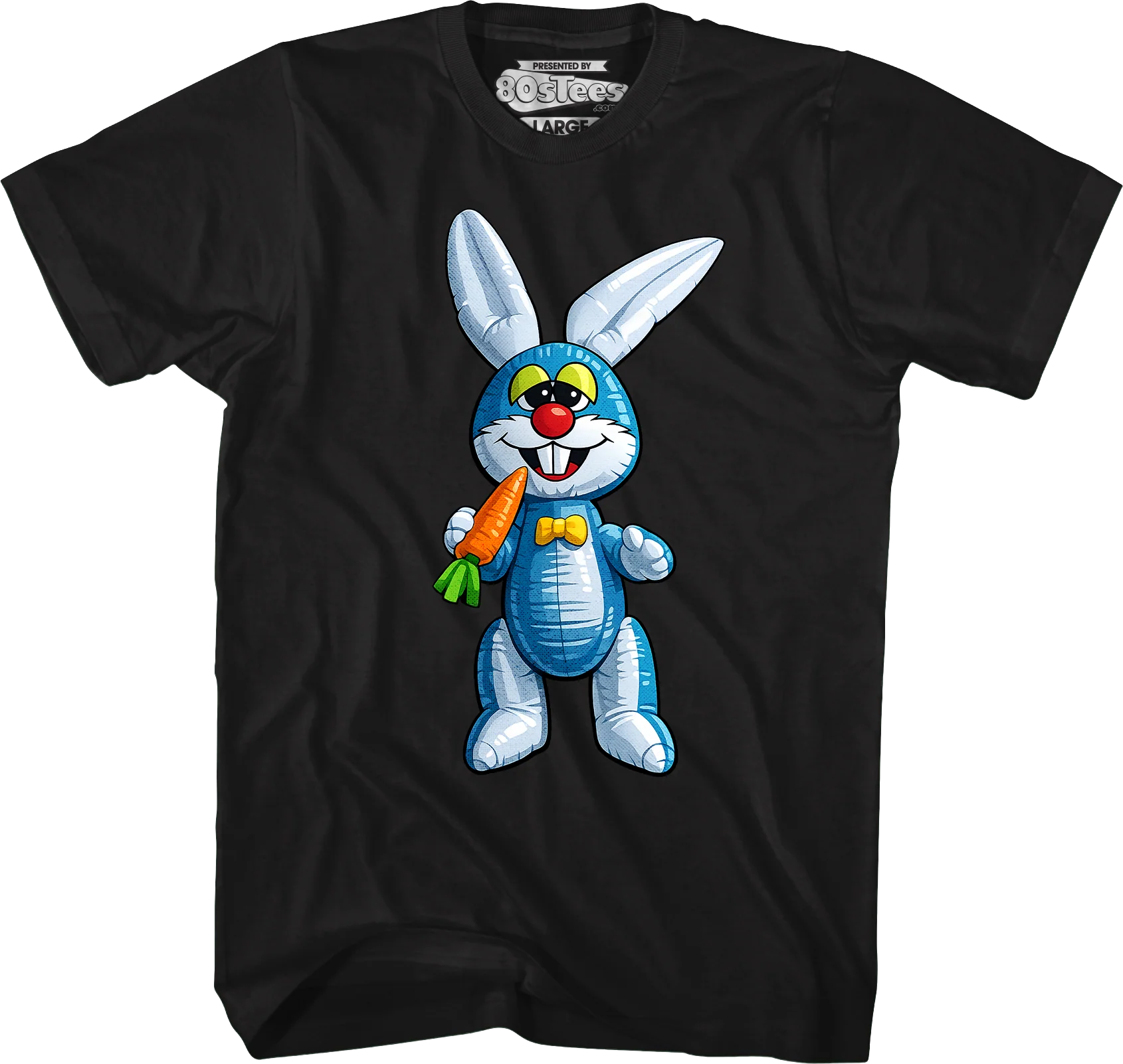 Blue Inflatable Easter Bunny T-Shirt - Image 4
