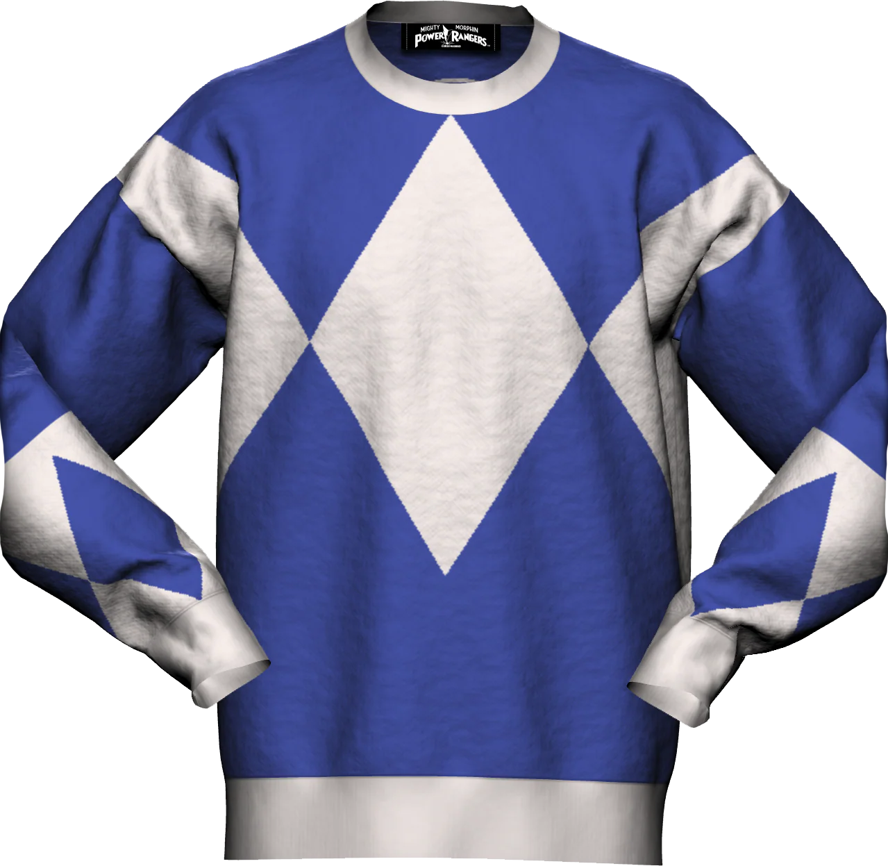 Blue Ranger Mighty Morphin Power Rangers Knitted Sweater
