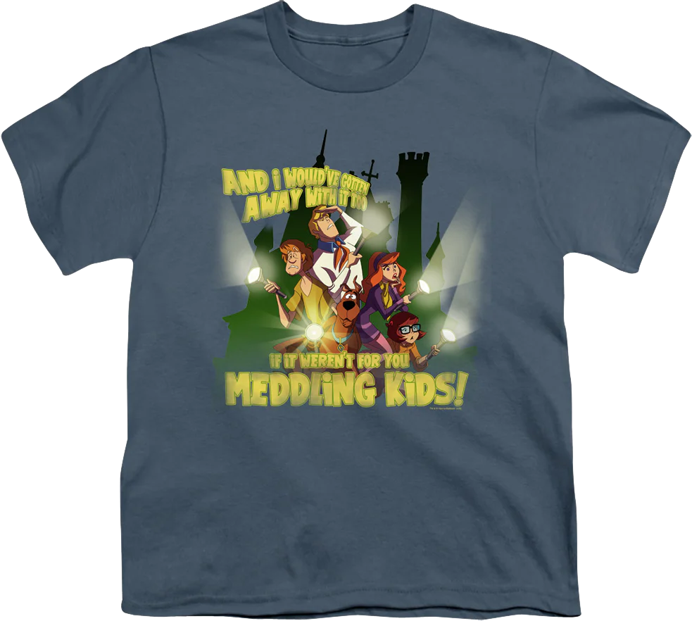 Blue Youth You Meddling Kids Scooby-Doo Shirt