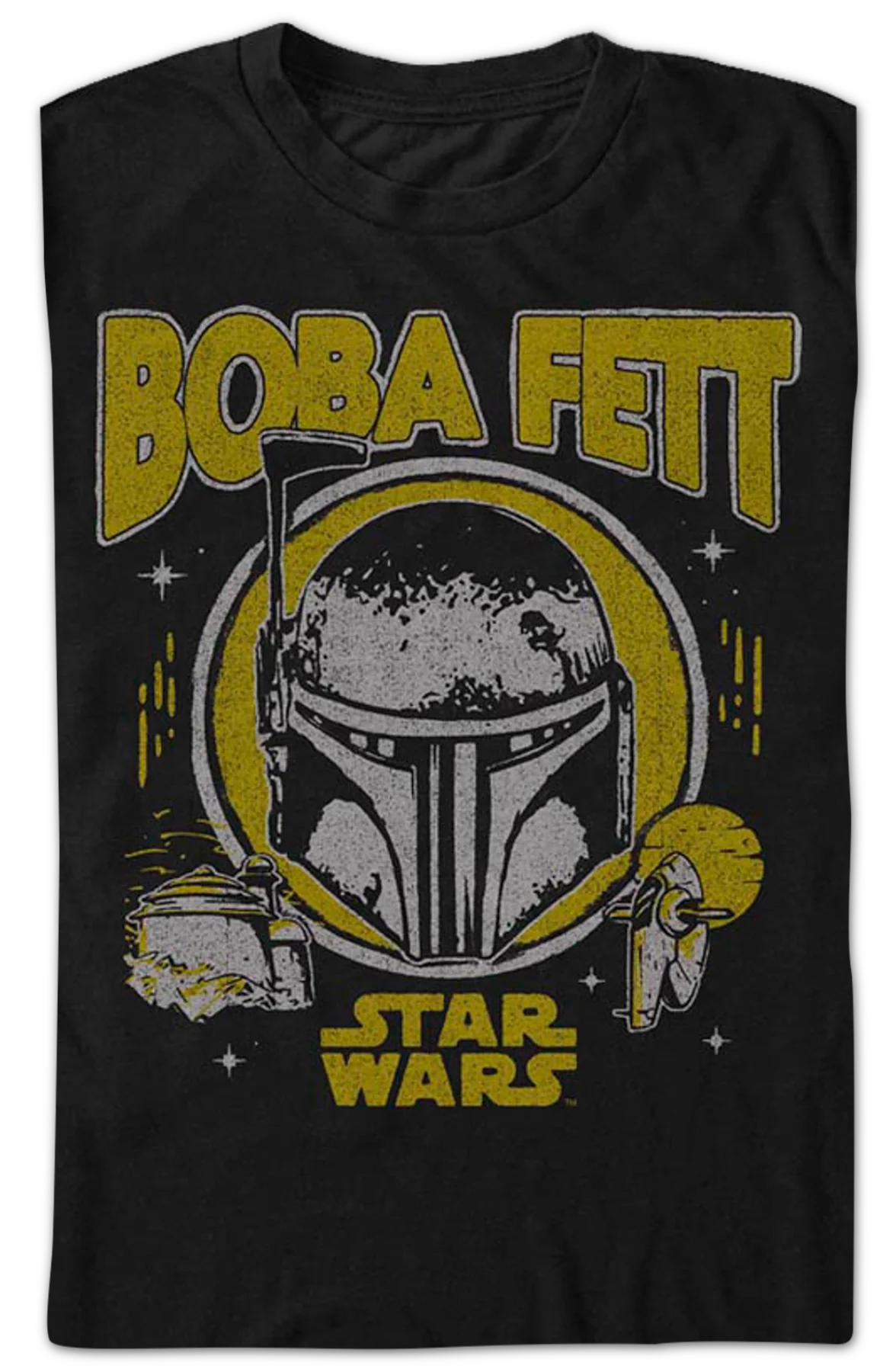 Boba Fett Helmet Star Wars T-Shirt - Image 2