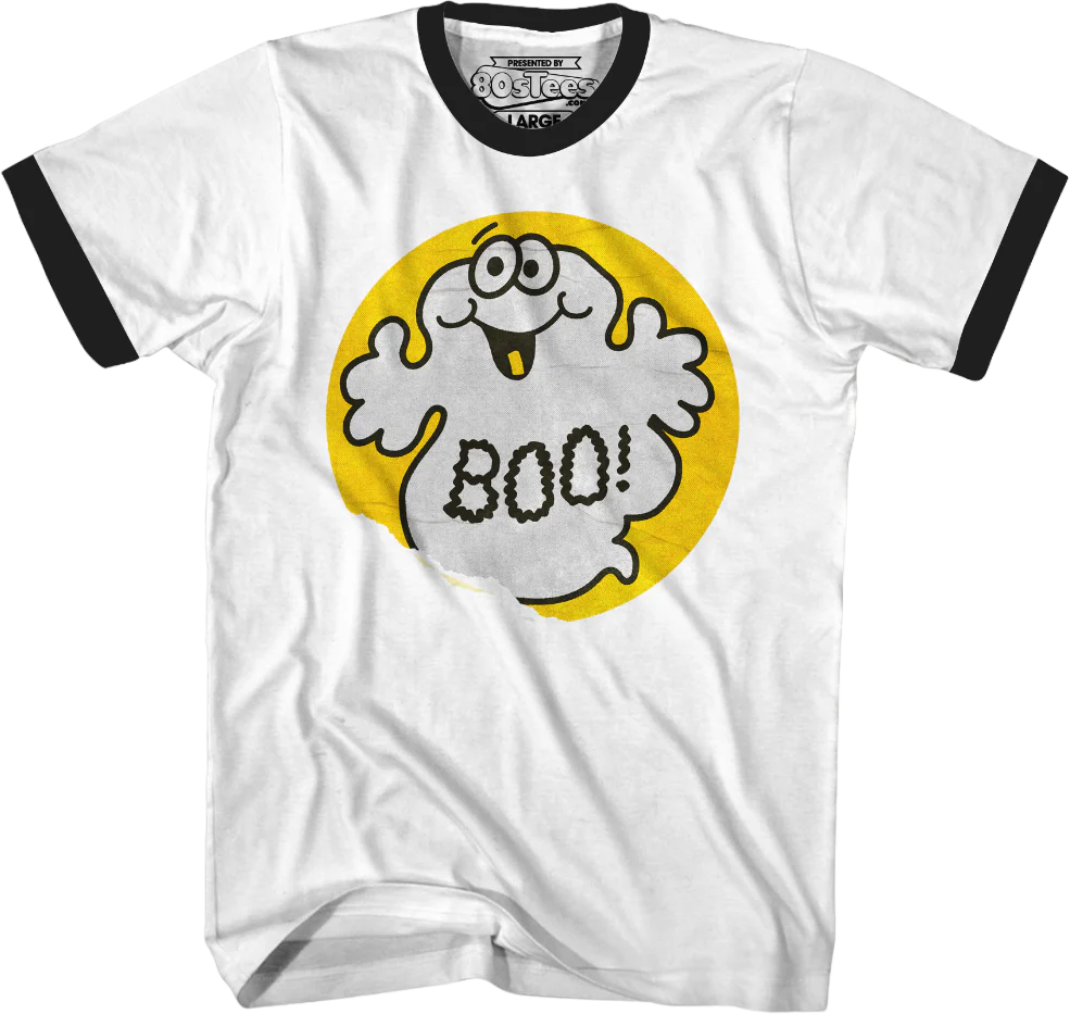 Boo Ghost Scratch & Sniff Sticker T-Shirt - Image 19