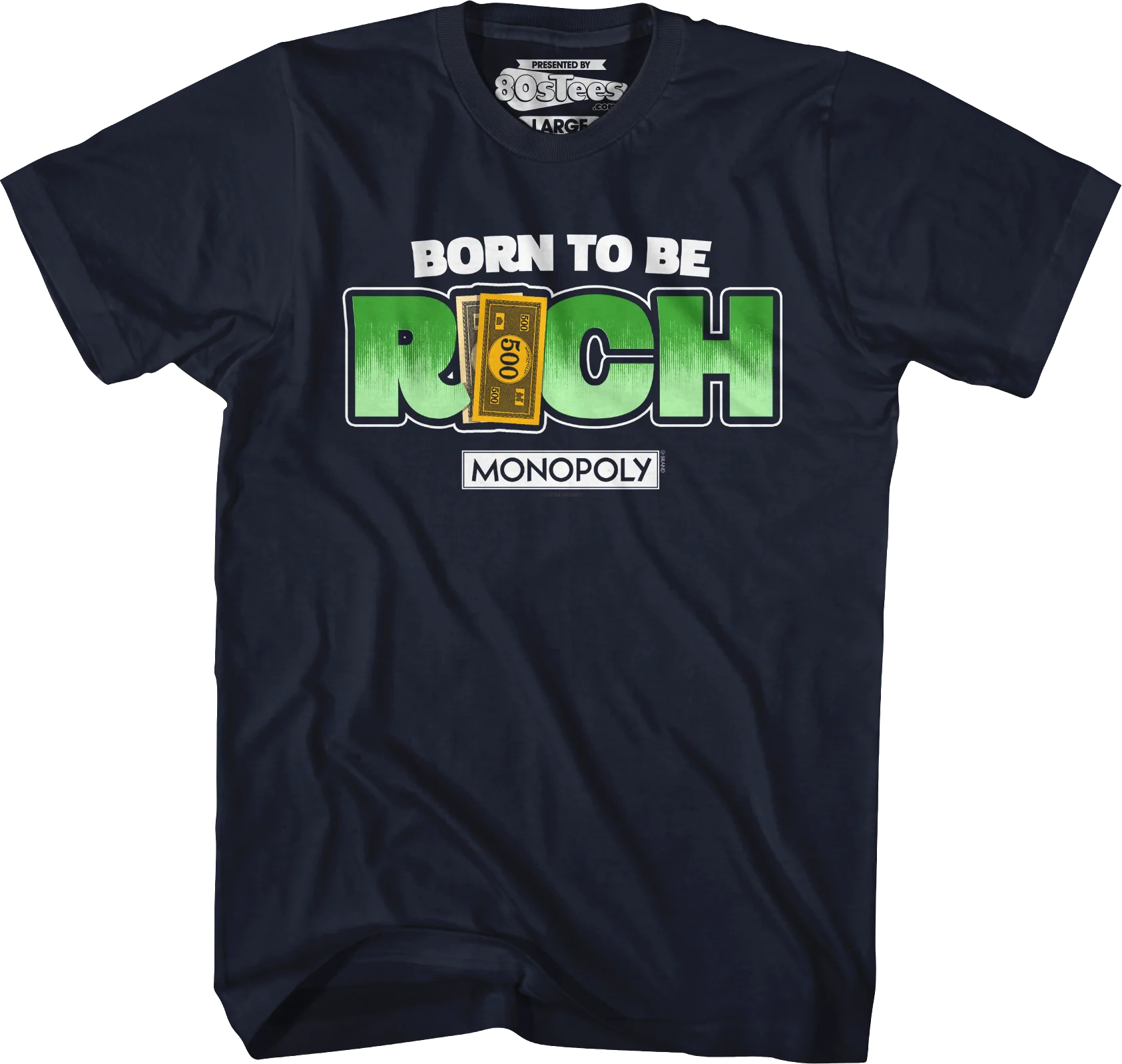 Born To Be Rich Monopoly T-Shirt - Image 20