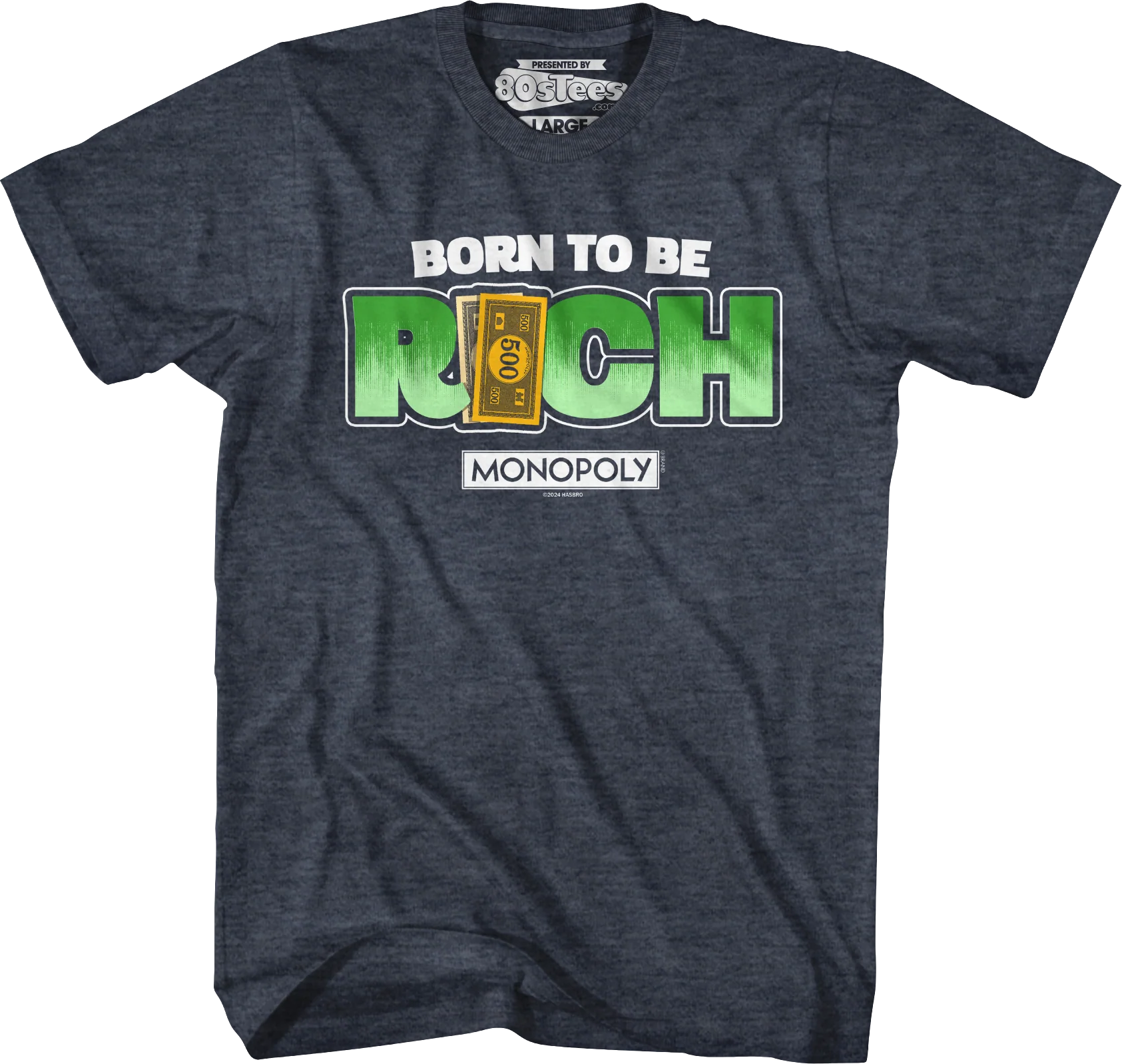 Born To Be Rich Monopoly T-Shirt - Image 40