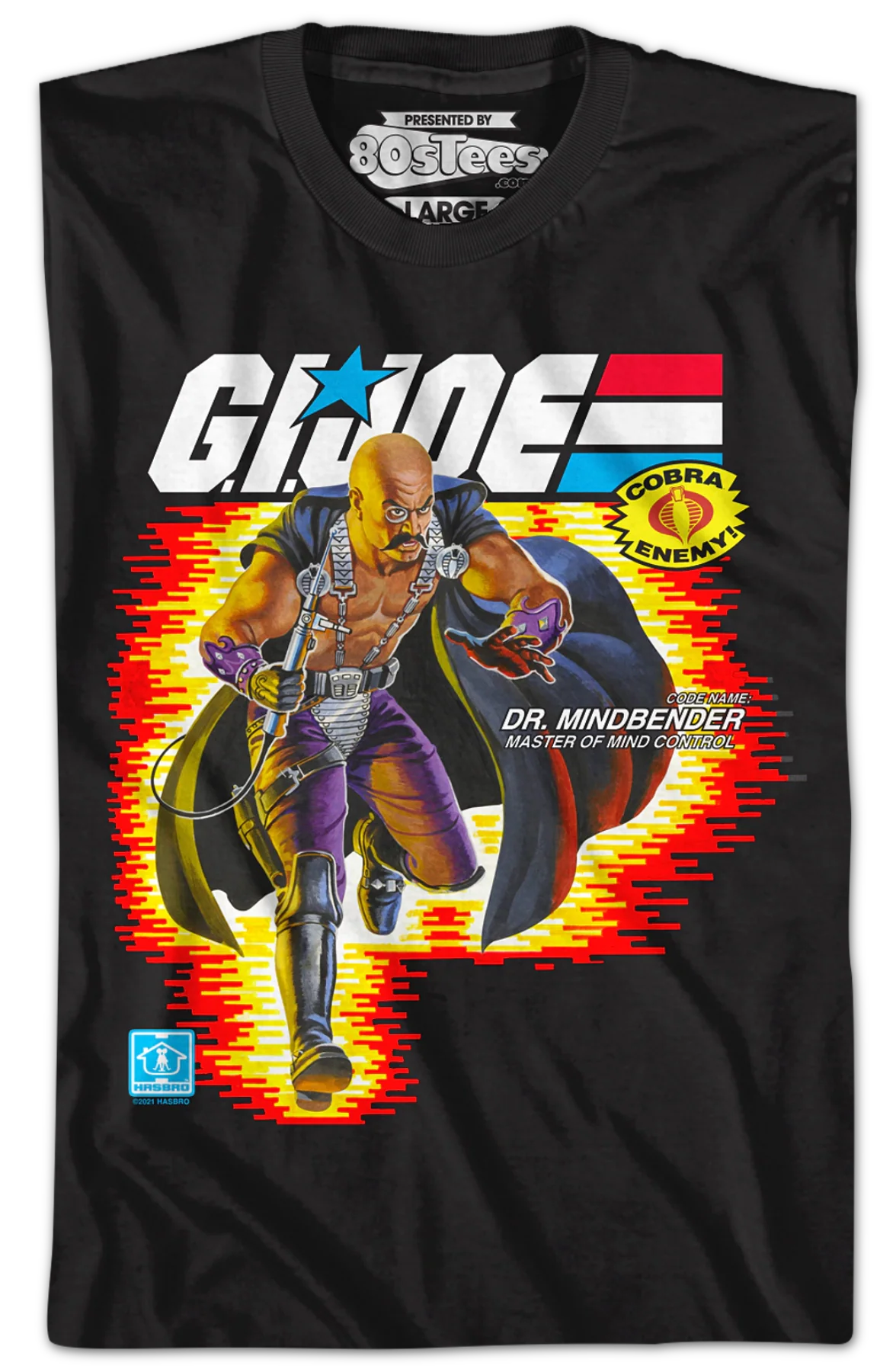 Box Art Dr. Mindbender GI Joe T-Shirt - Image 2