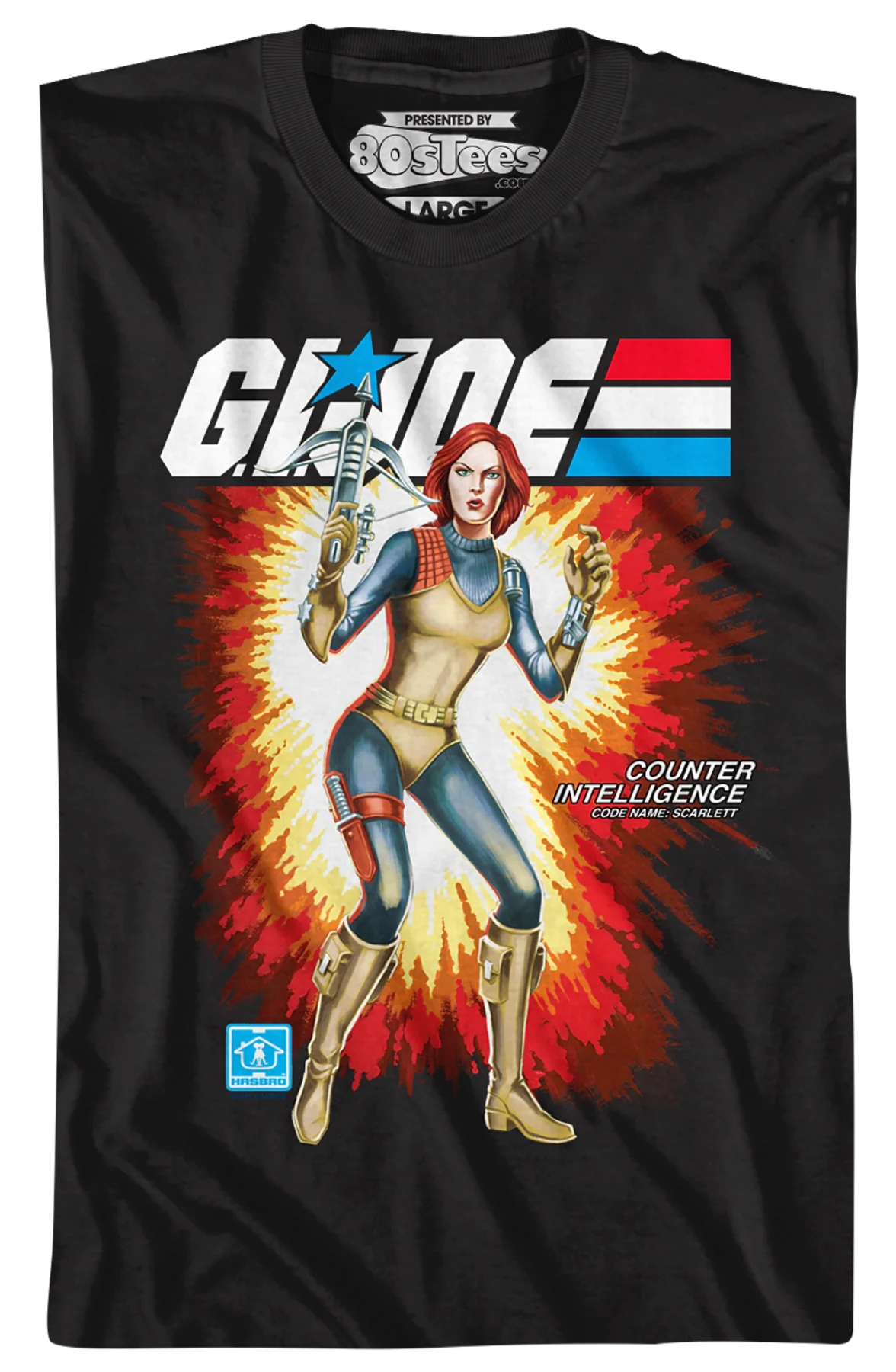 Box Art Scarlett GI Joe T-Shirt - Image 2