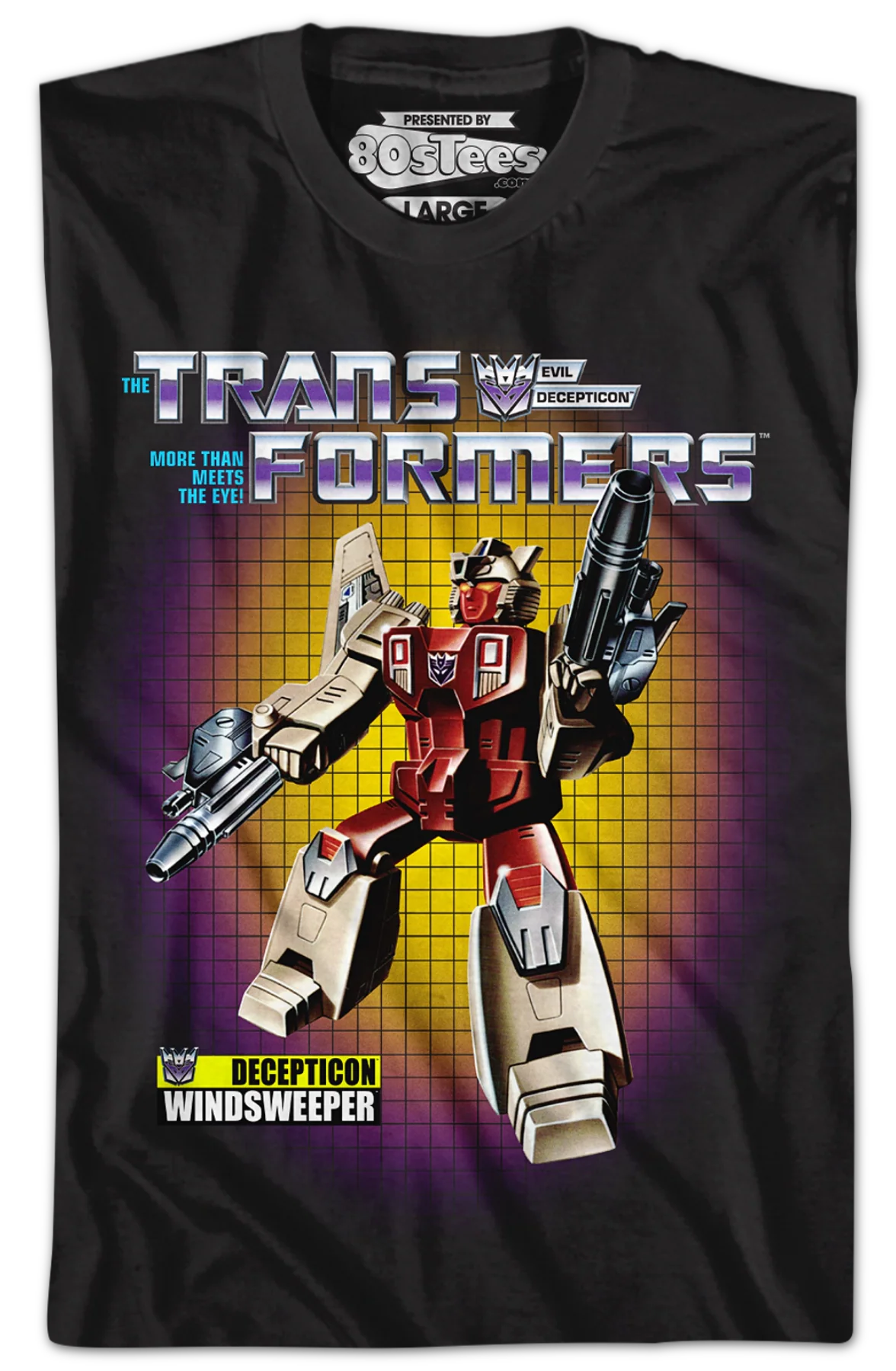 Box Art Windsweeper Transformers T-Shirt - Image 2