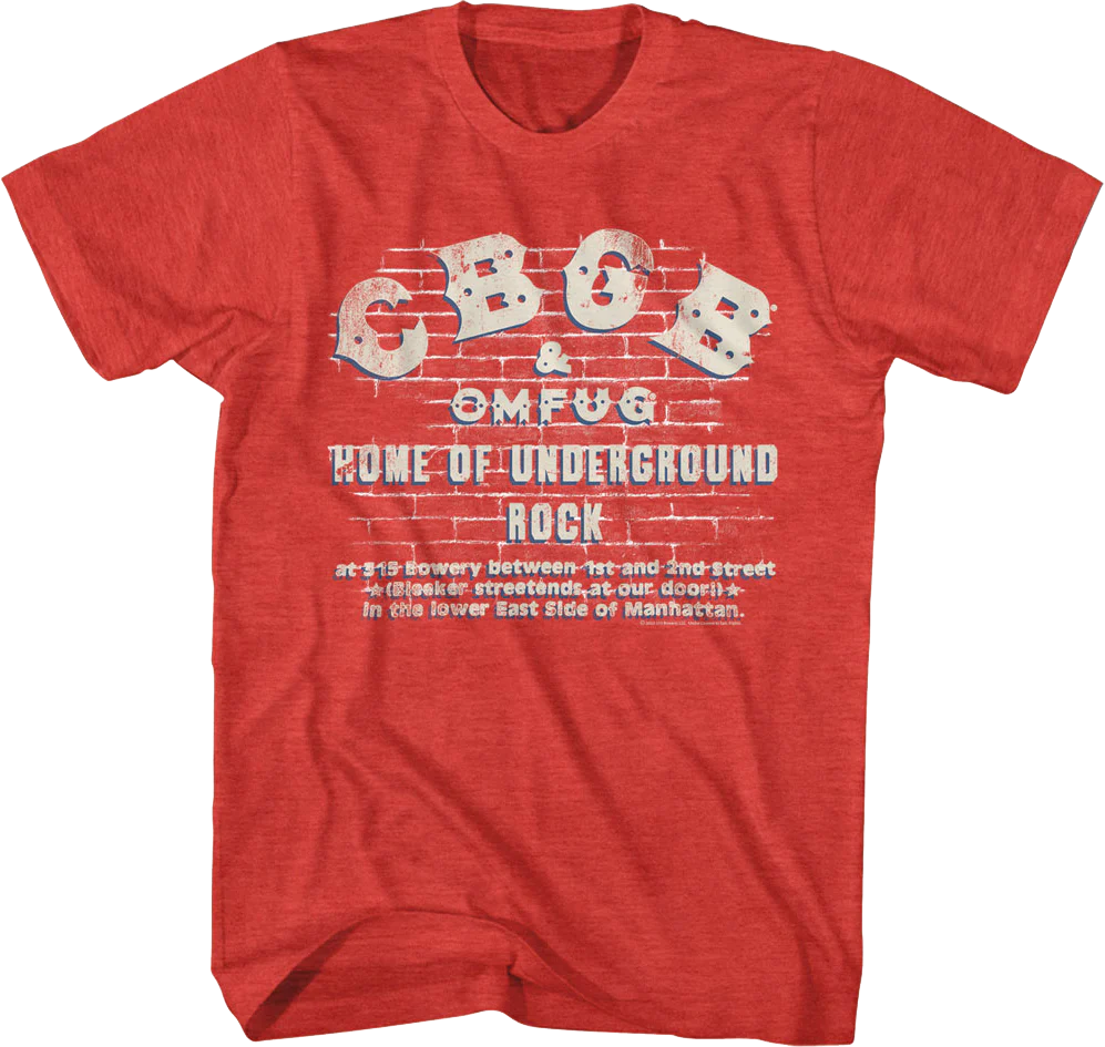 Brick Wall CBGB T-Shirt