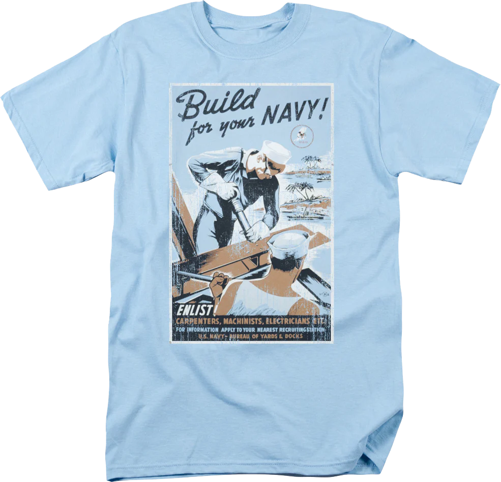 Build For Your Navy T-Shirt