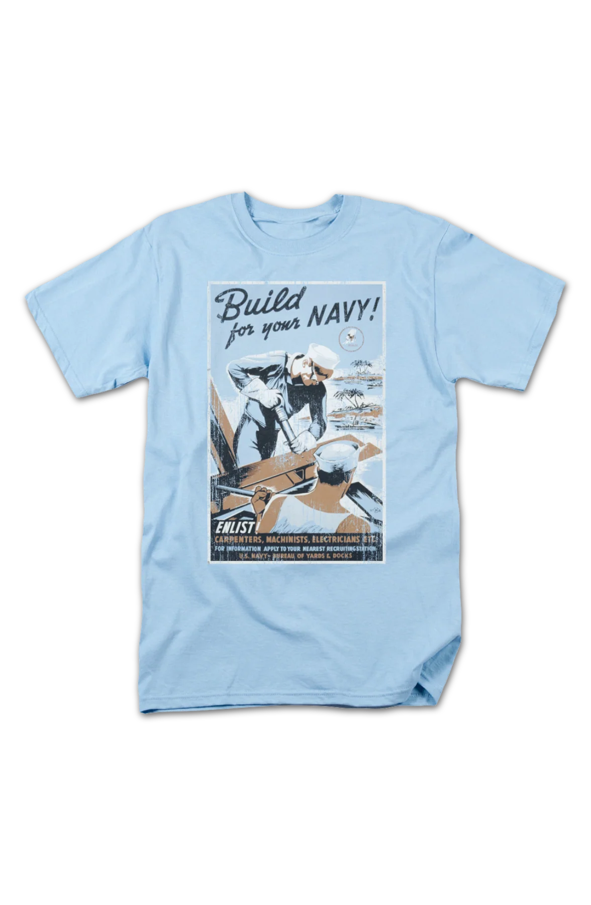 Build For Your Navy T-Shirt - Image 2